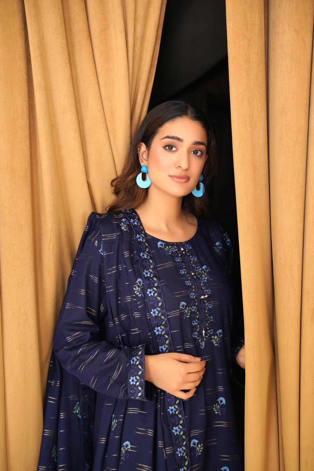 Meharbano By Anaya Noor Cambric Jacquard Emb 3PC