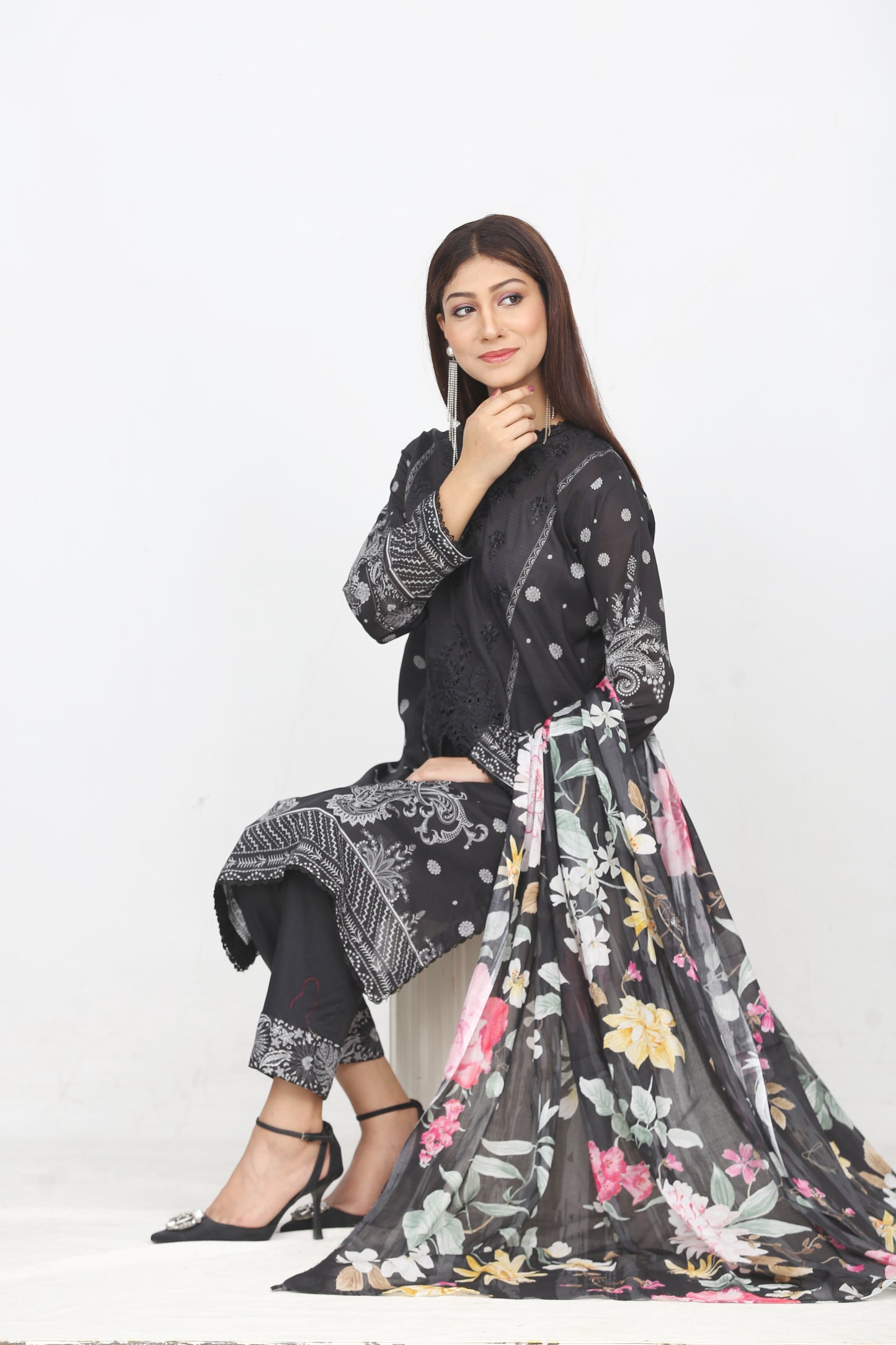 Ronaq By Anaya Noor Embroidered 3PC