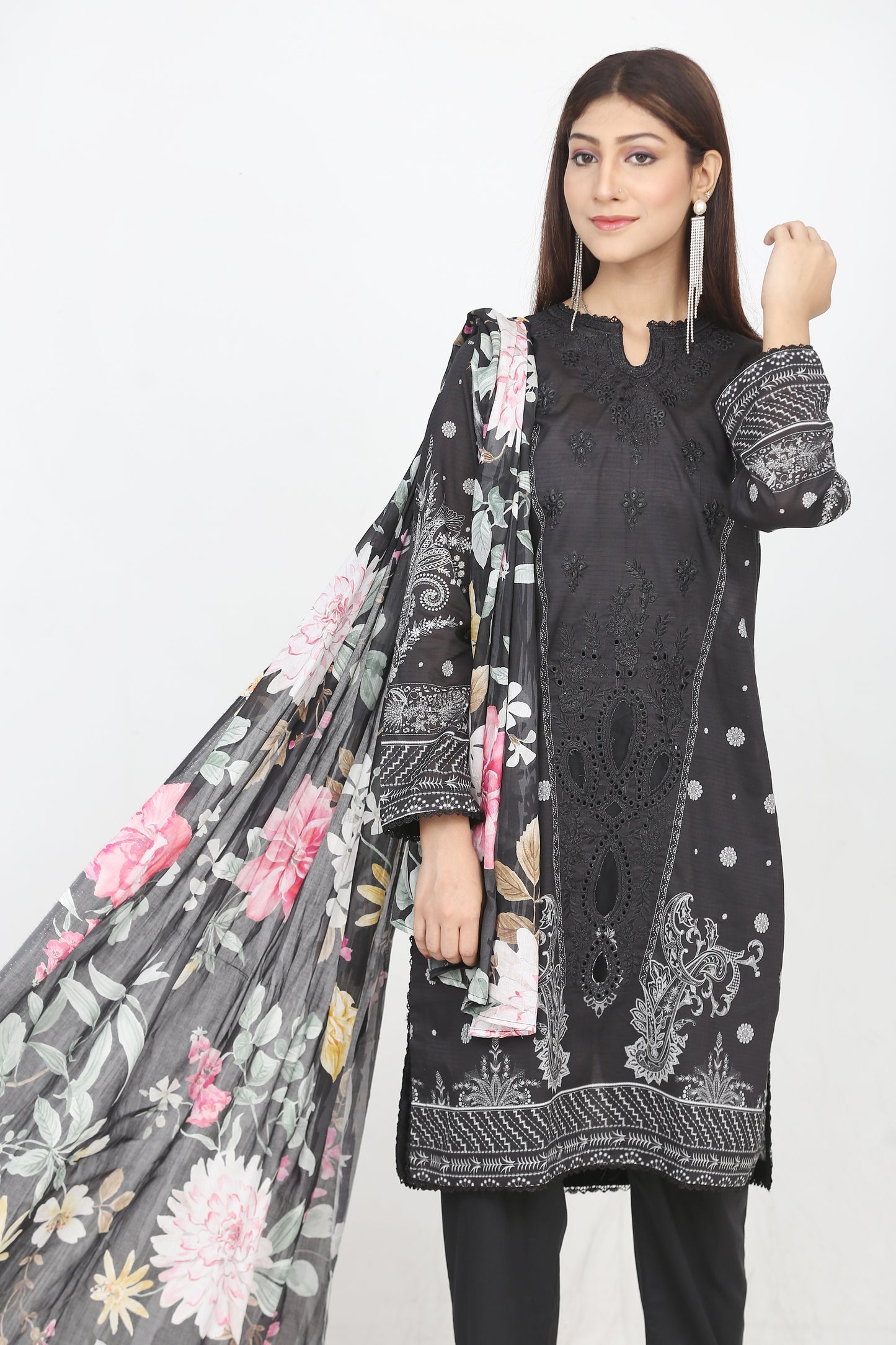Ronaq By Anaya Noor Embroidered 3PC