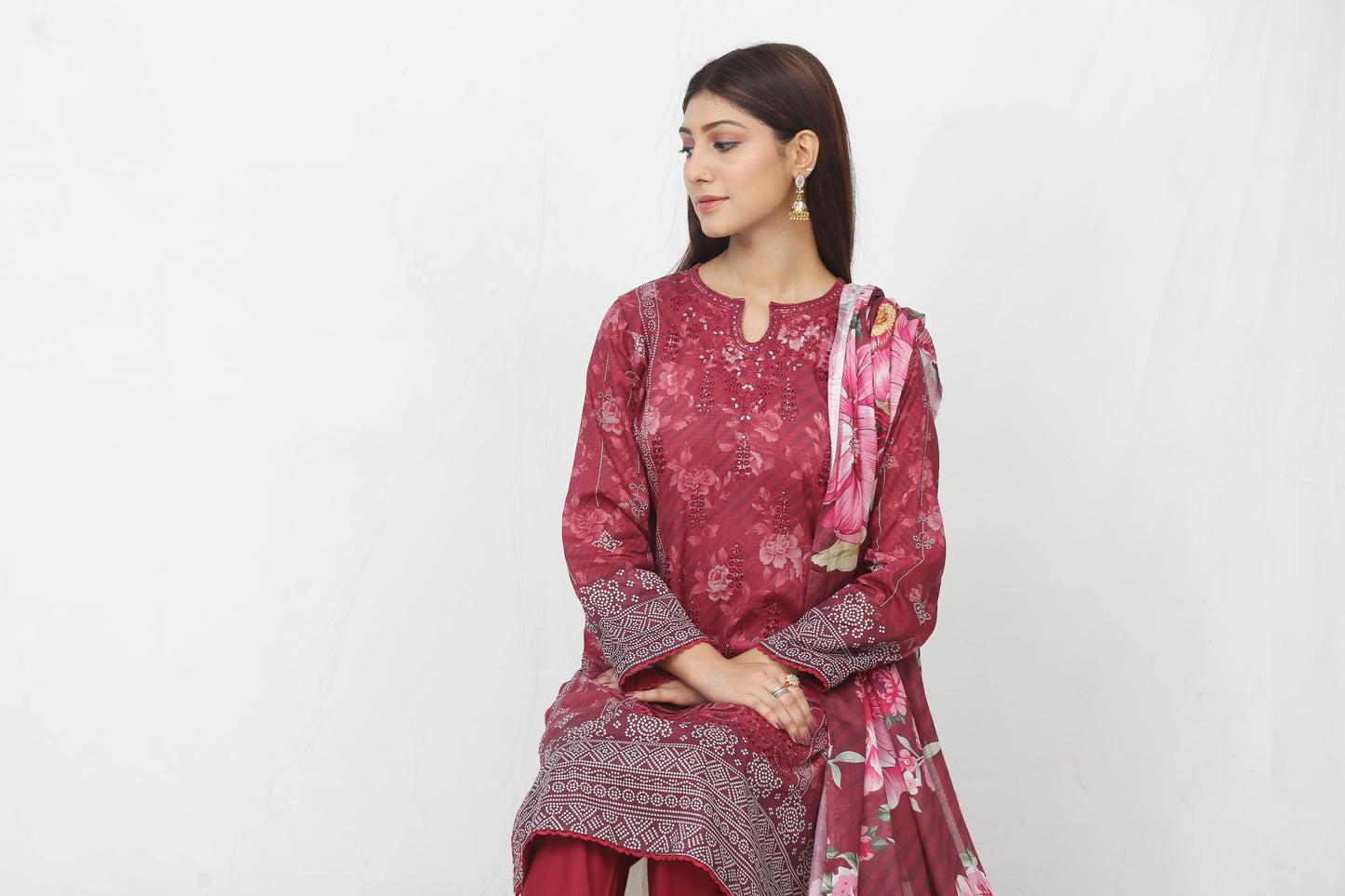Ronaq By Anaya Noor Embroidered 3PC