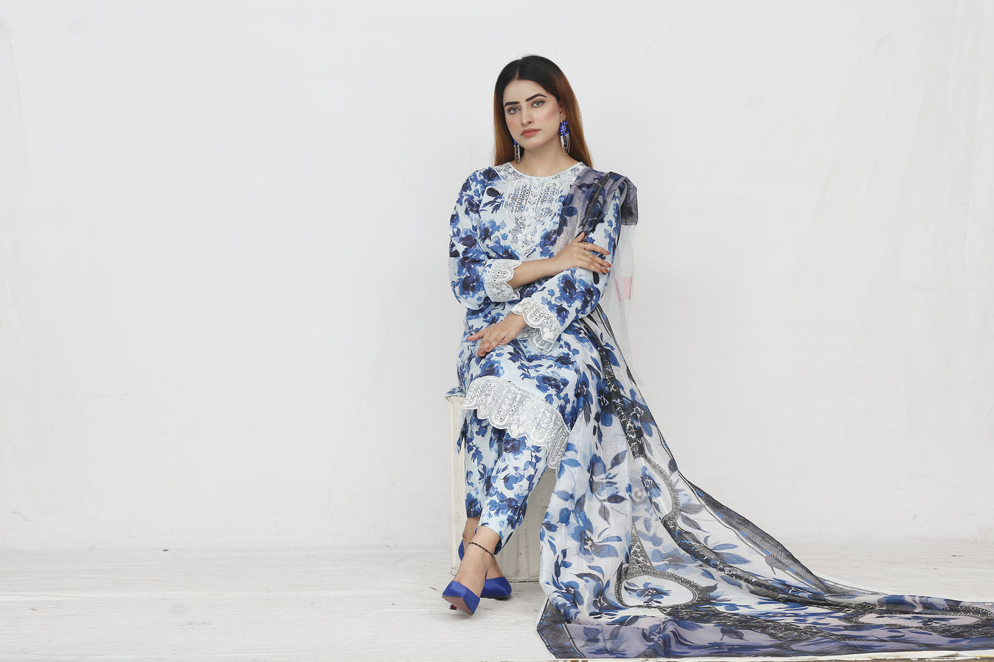 Baroque By Anaya Noor Embroidered 3PC