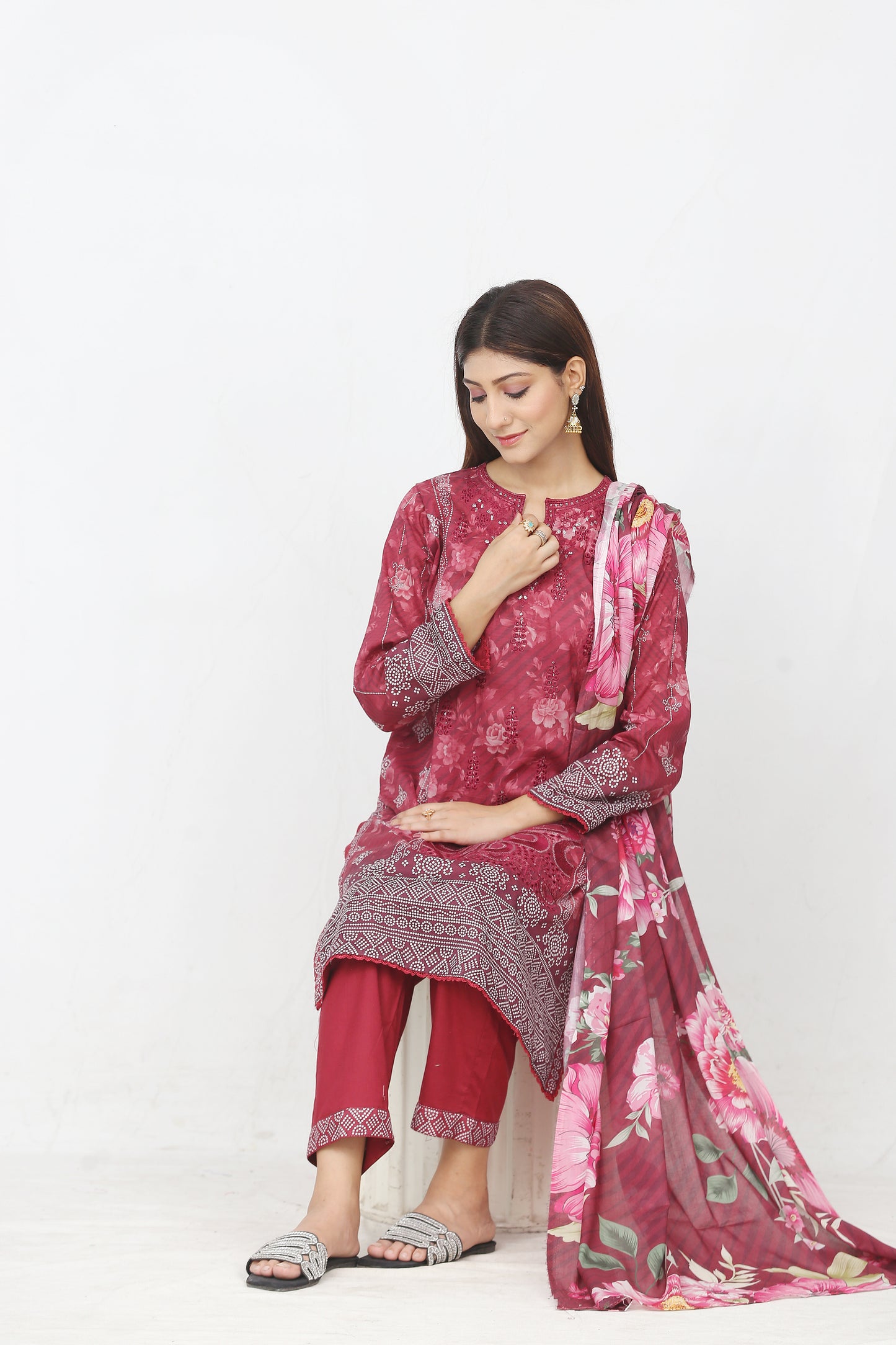 Ronaq By Anaya Noor Embroidered 3PC