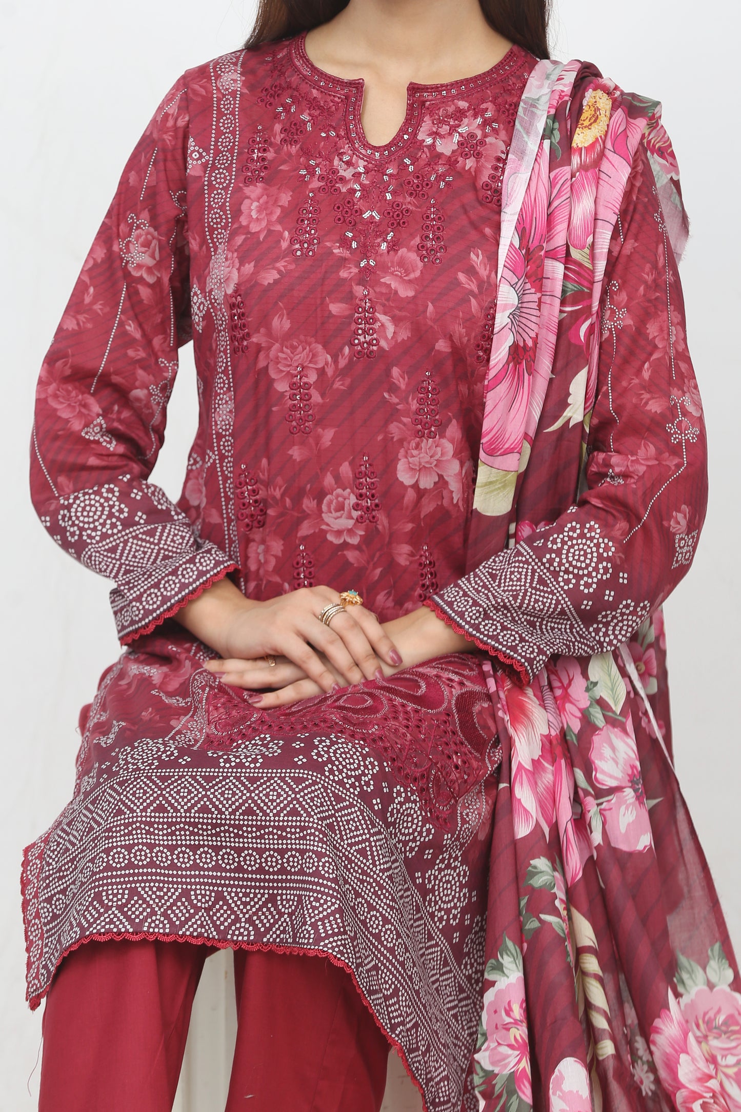 Ronaq By Anaya Noor Embroidered 3PC