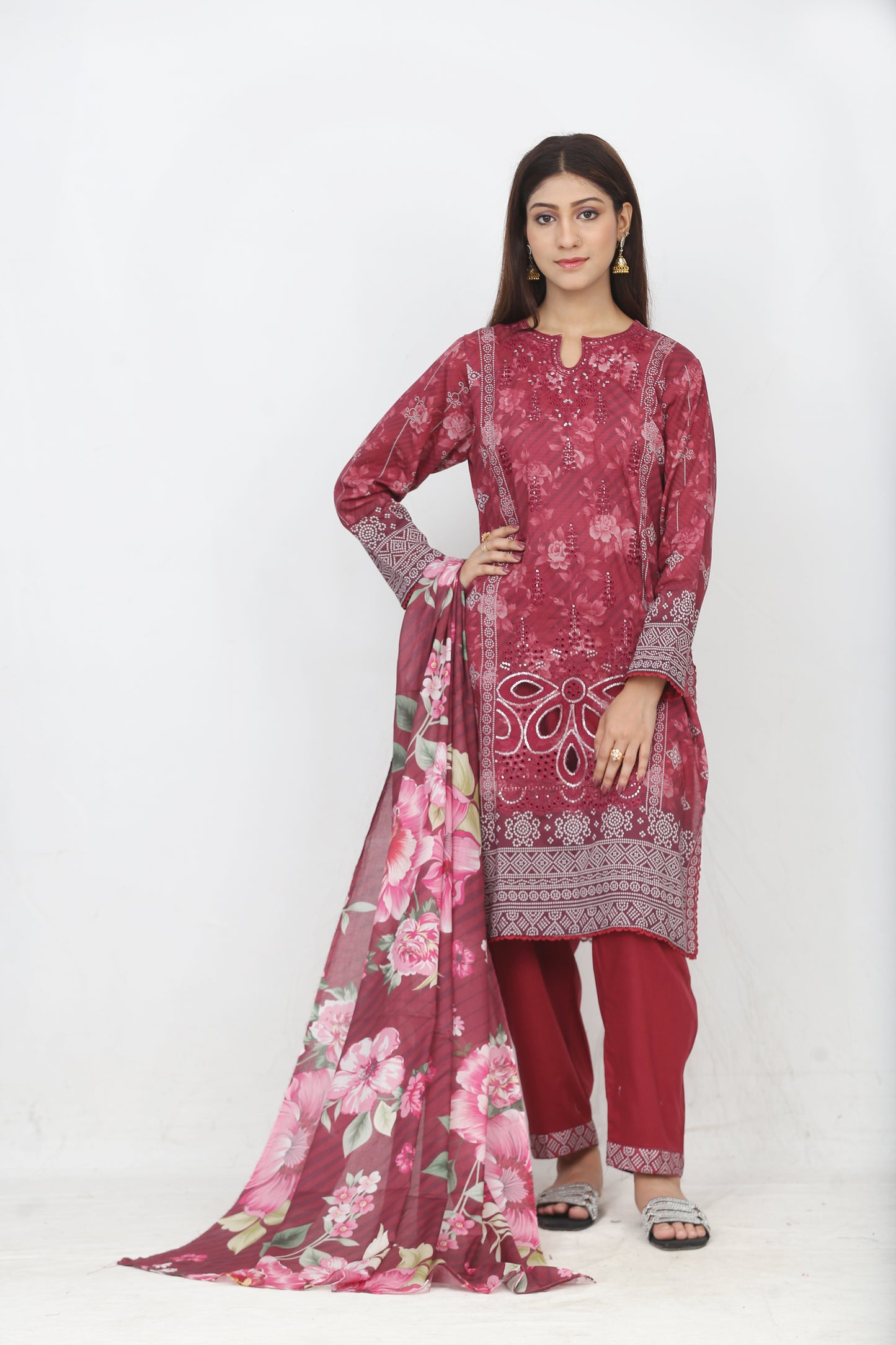 Ronaq By Anaya Noor Embroidered 3PC