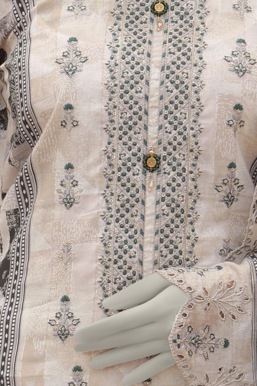 Almeerah Emb With Cutwork Dupatta Lawn 3PC