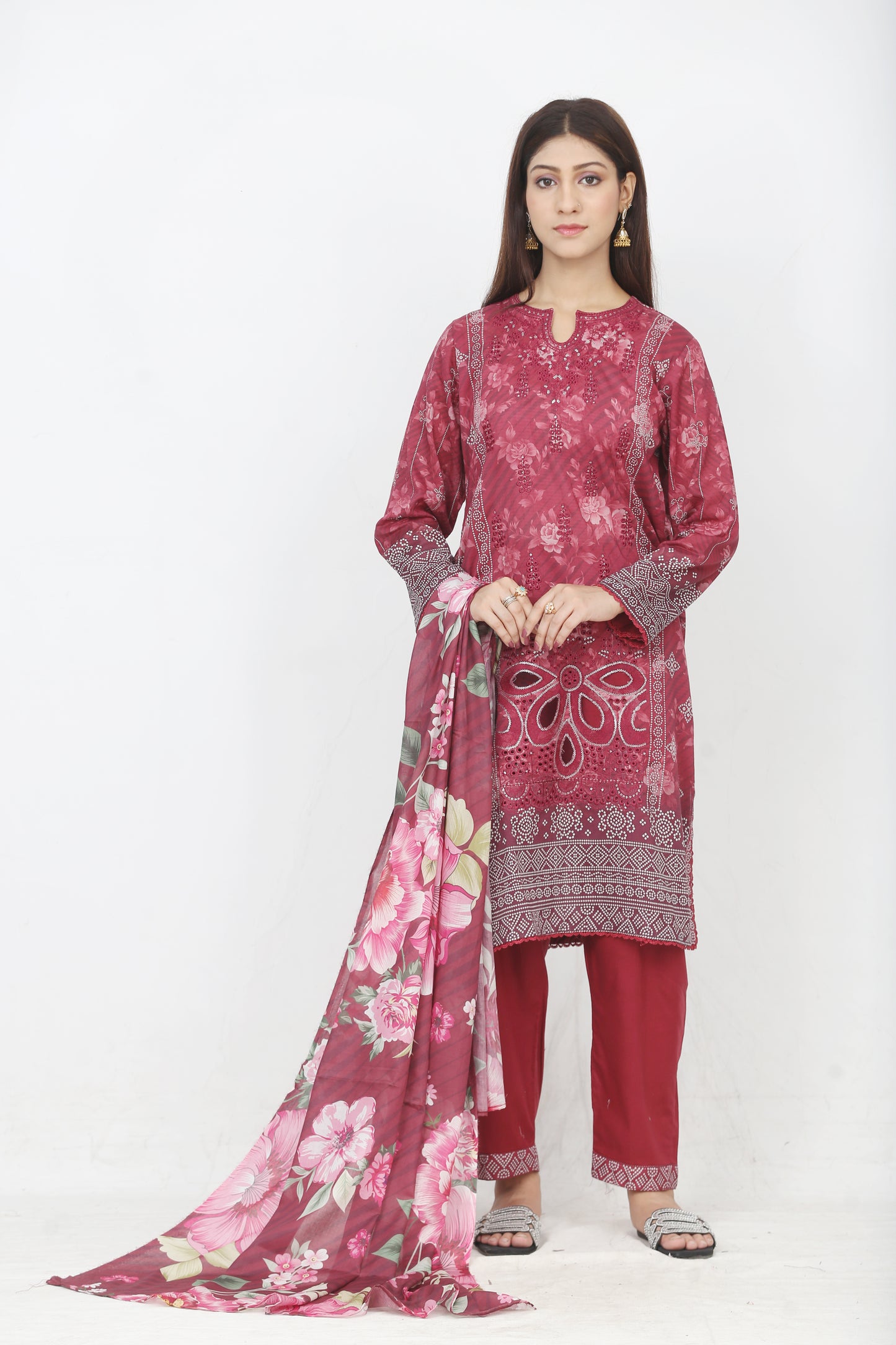 Ronaq By Anaya Noor Embroidered 3PC