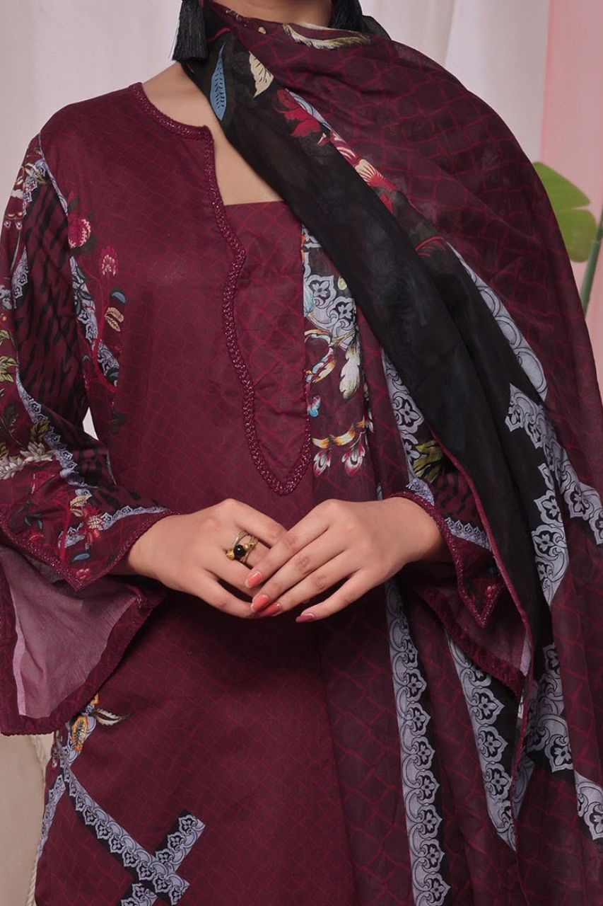 Aanchal Digital Printed Lawn 3PC