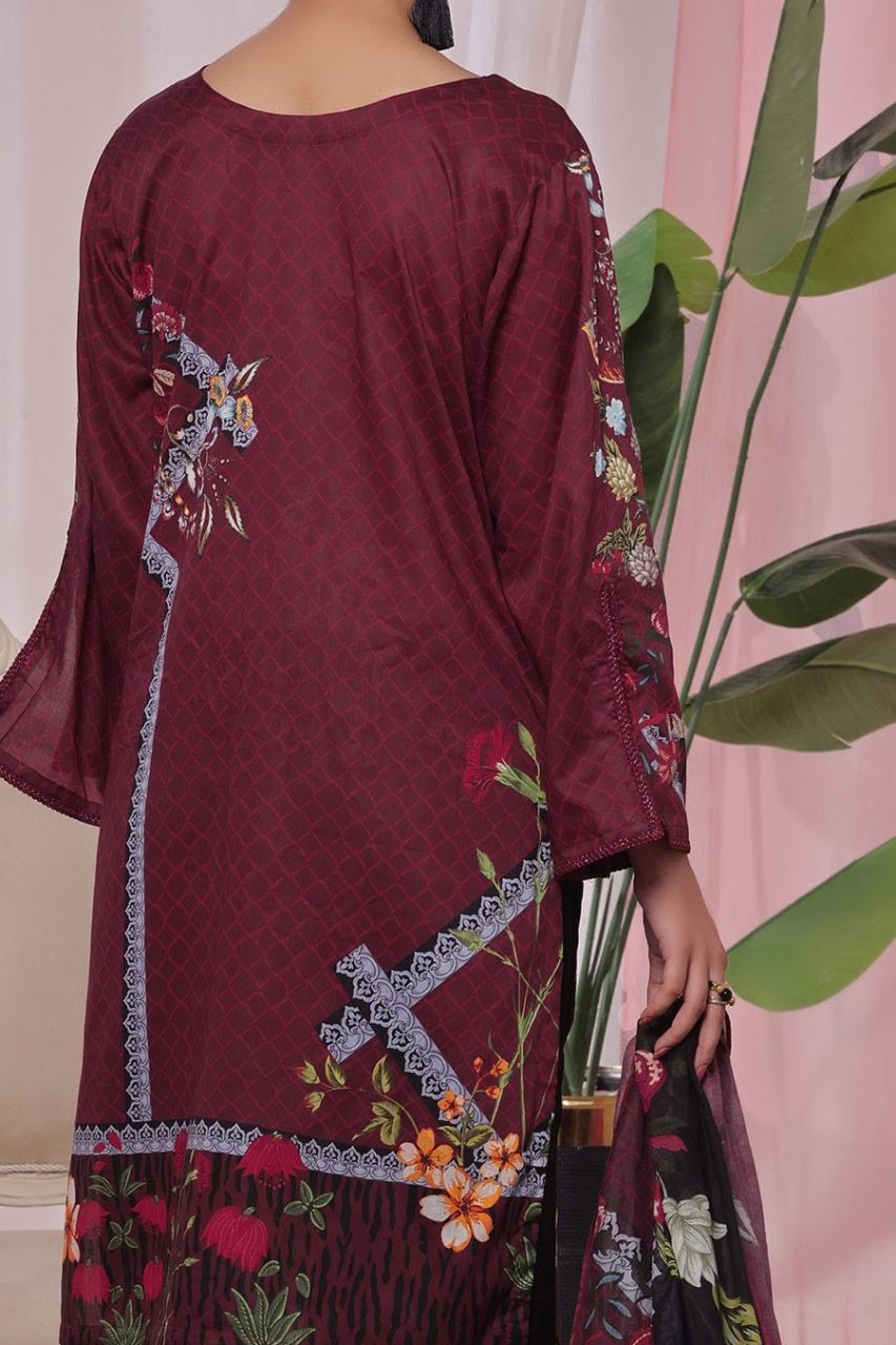Aanchal Digital Printed Lawn 3PC