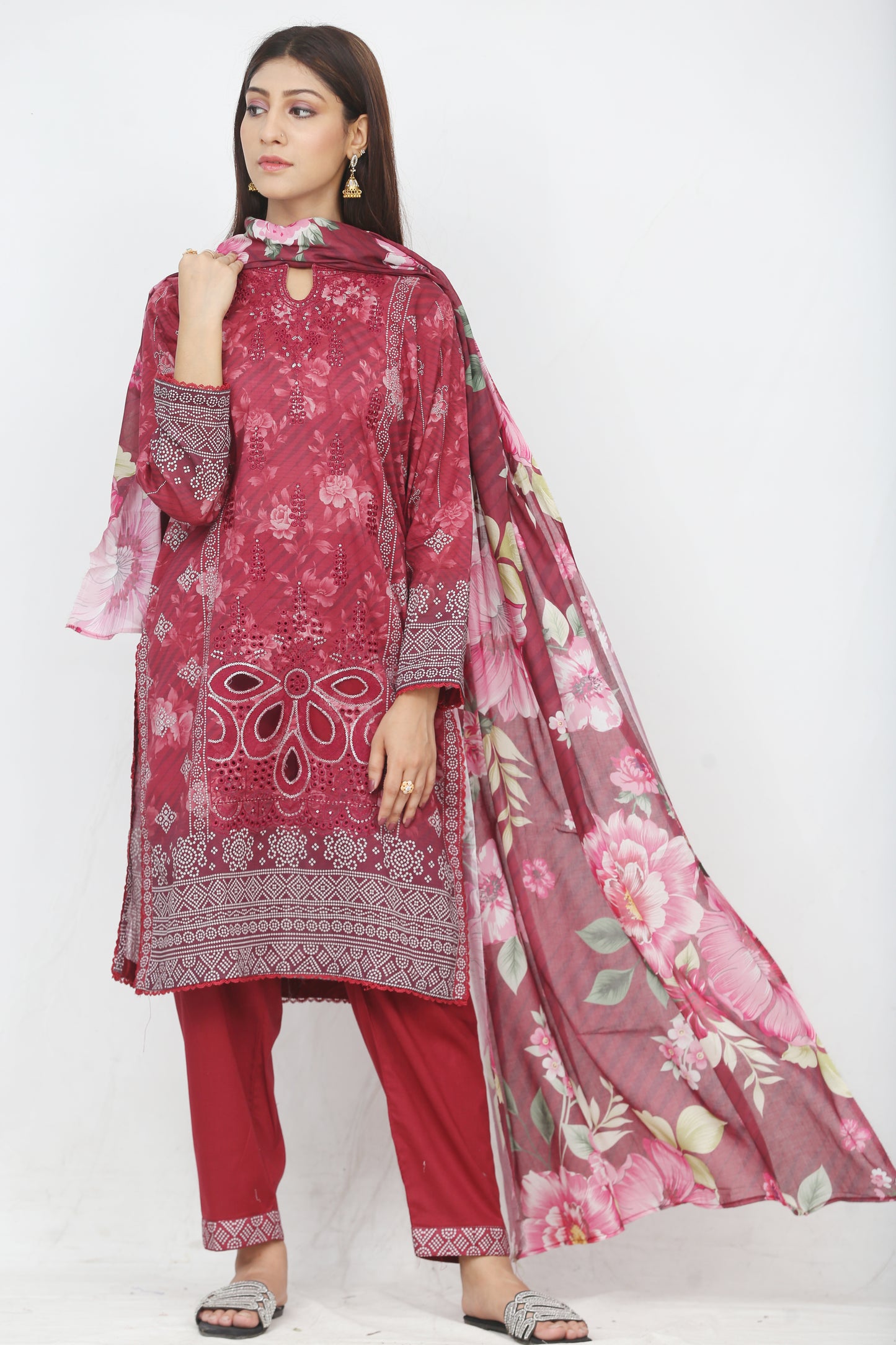 Ronaq By Anaya Noor Embroidered 3PC