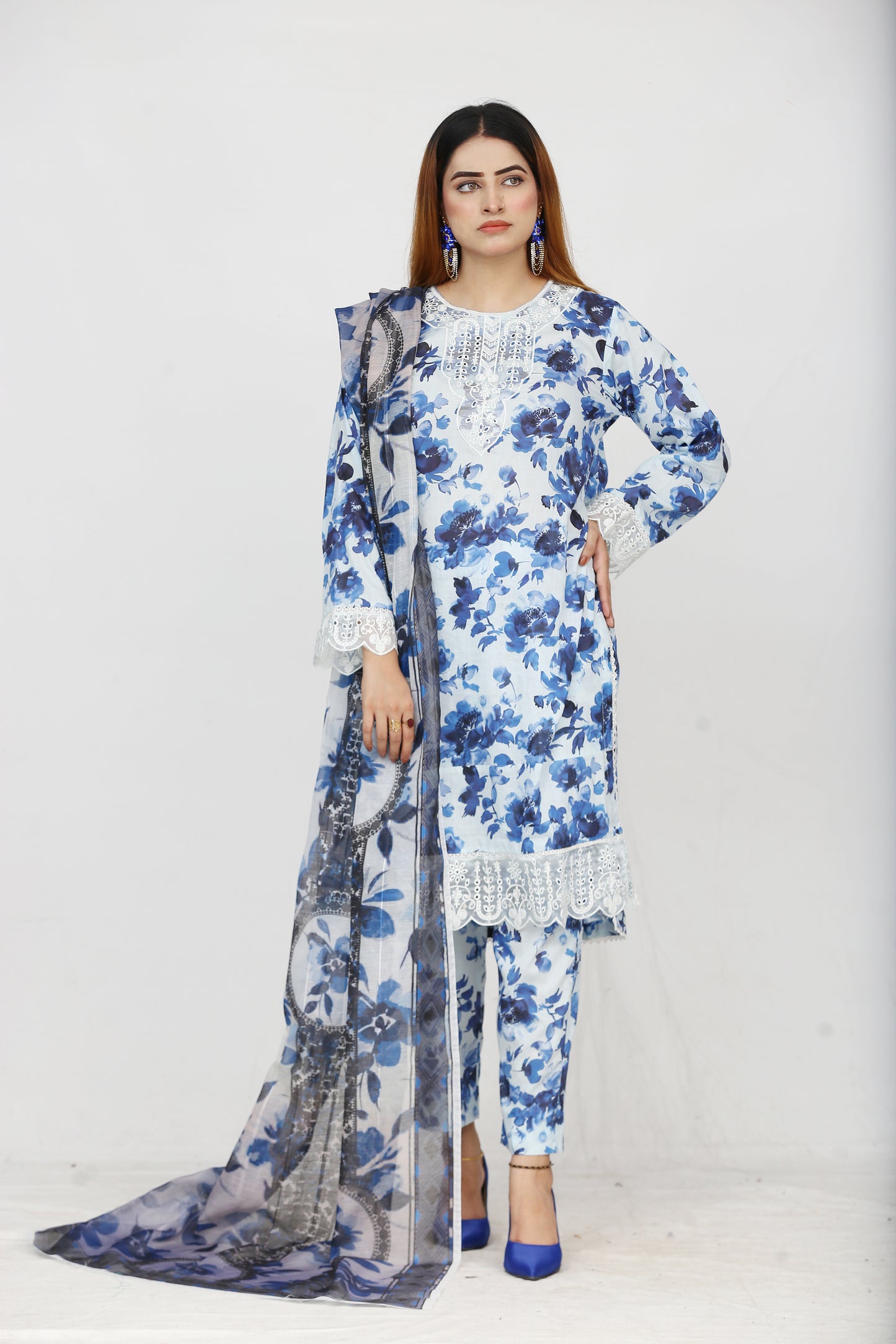 Baroque By Anaya Noor Embroidered 3PC