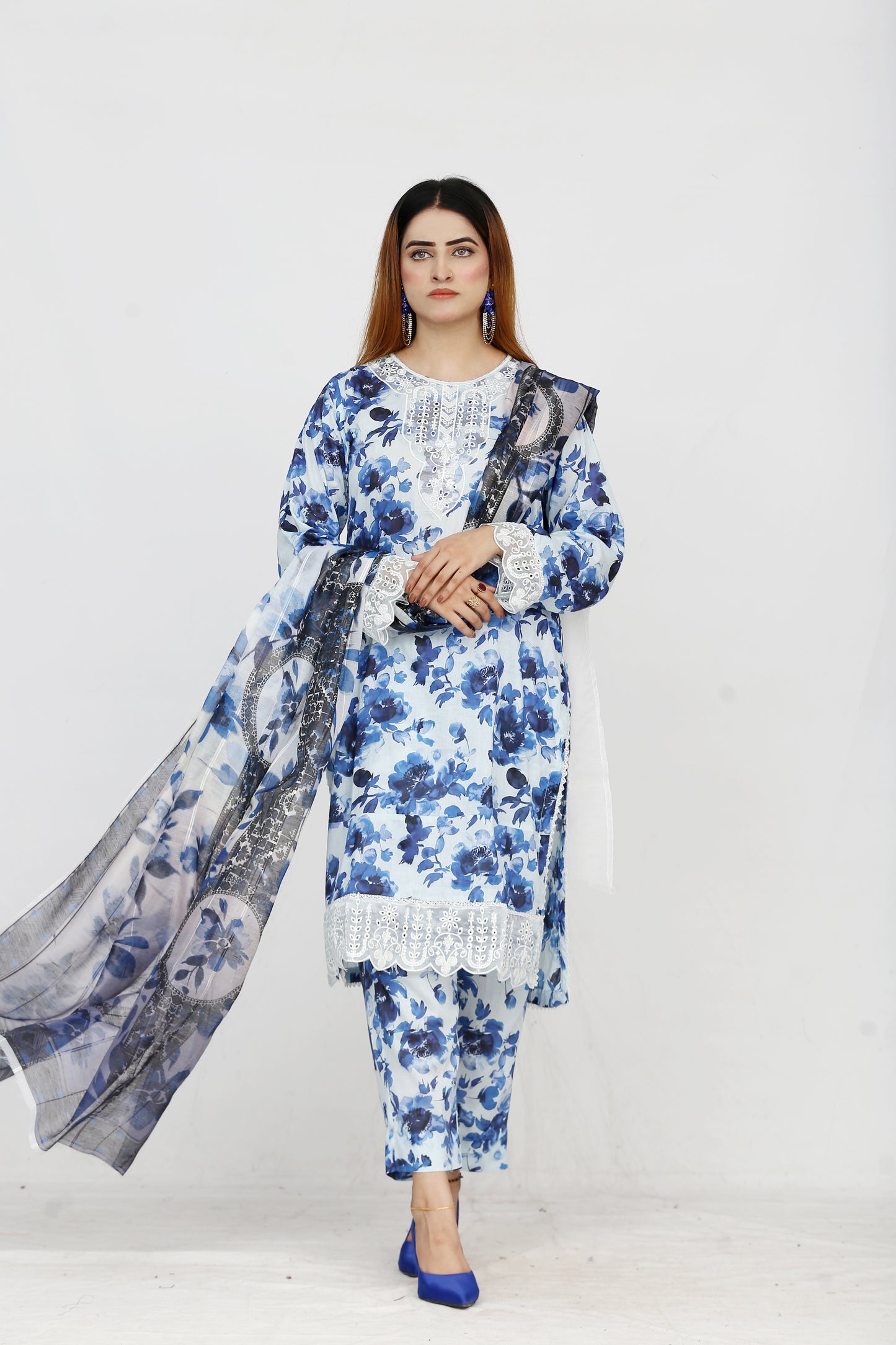 Baroque By Anaya Noor Embroidered 3PC