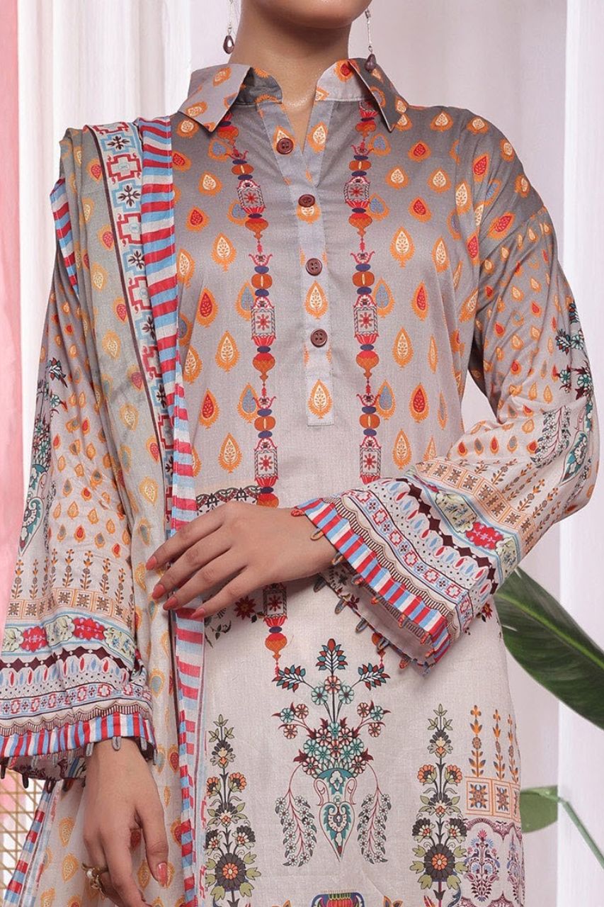 Aanchal Digital Printed Lawn 3PC