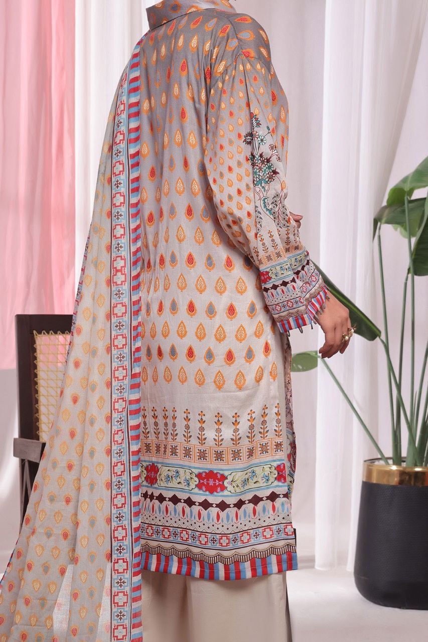 Aanchal Digital Printed Lawn 3PC