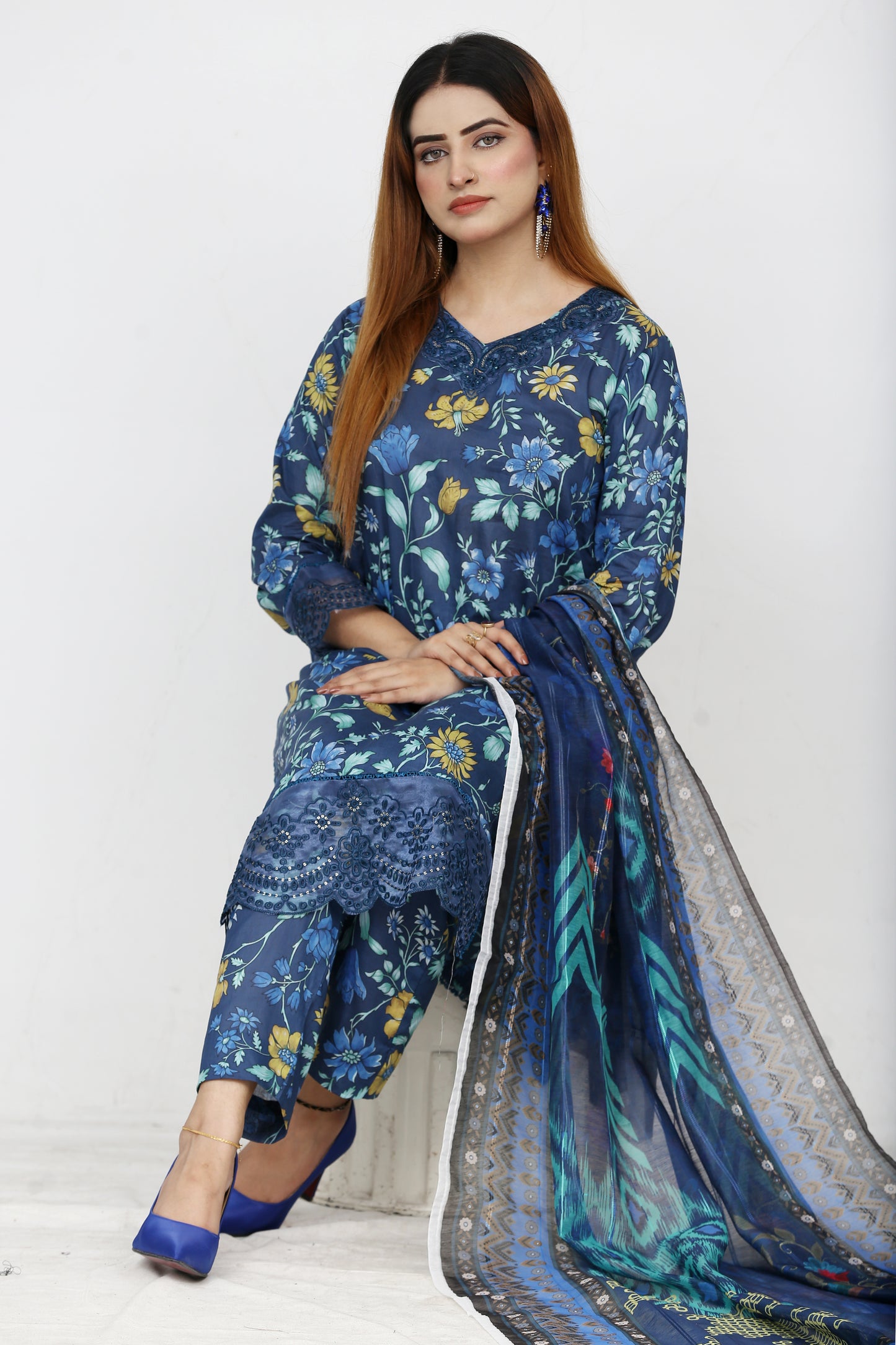 Baroque By Anaya Noor Embroidered 3PC