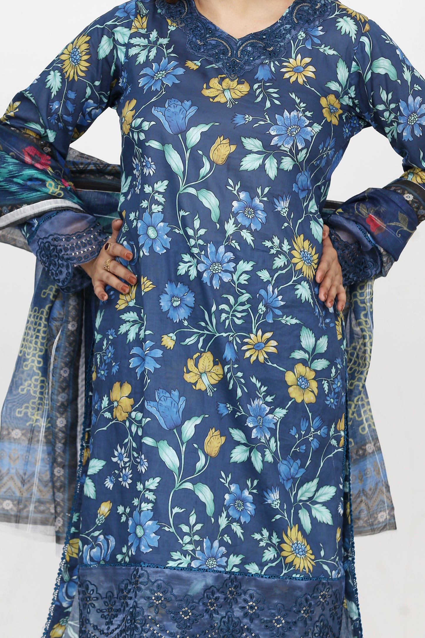 Baroque By Anaya Noor Embroidered 3PC