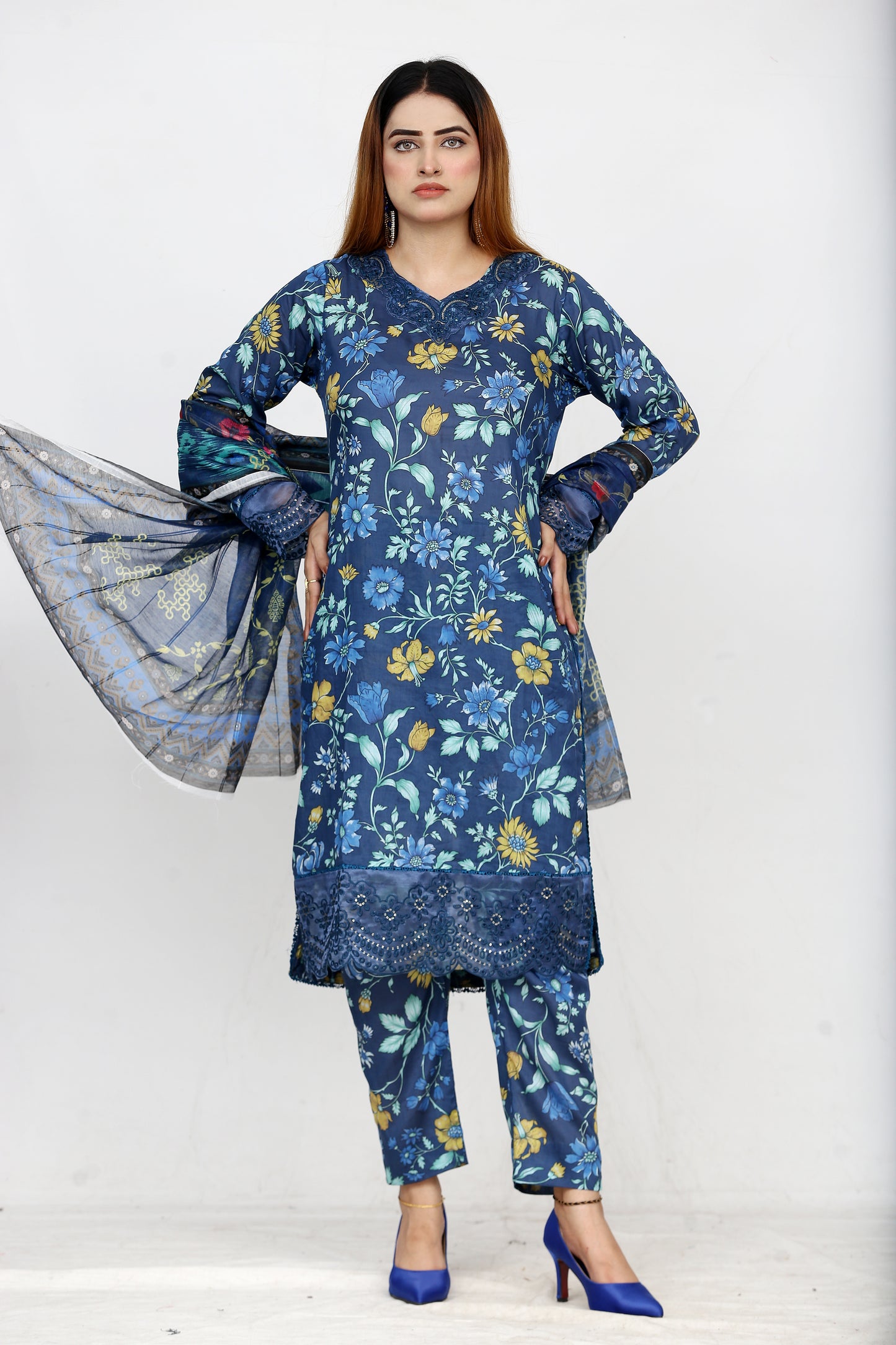 Baroque By Anaya Noor Embroidered 3PC