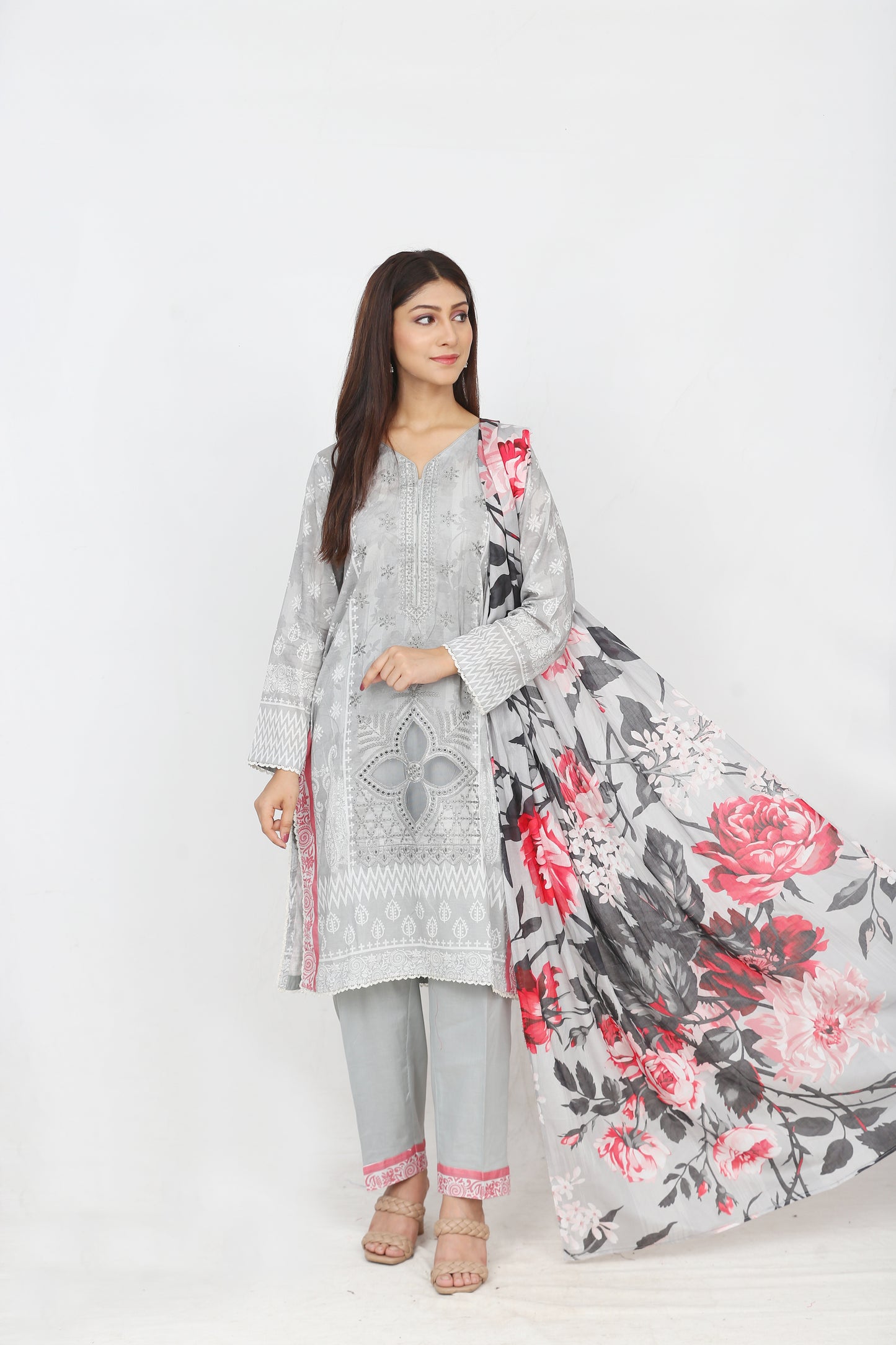Ronaq By Anaya Noor Embroidered 3PC