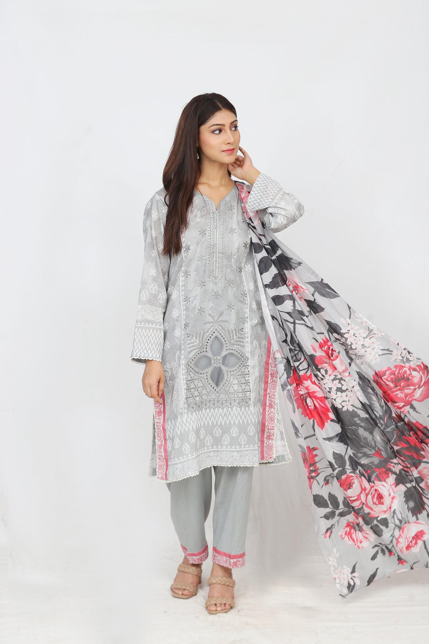 Ronaq By Anaya Noor Embroidered 3PC