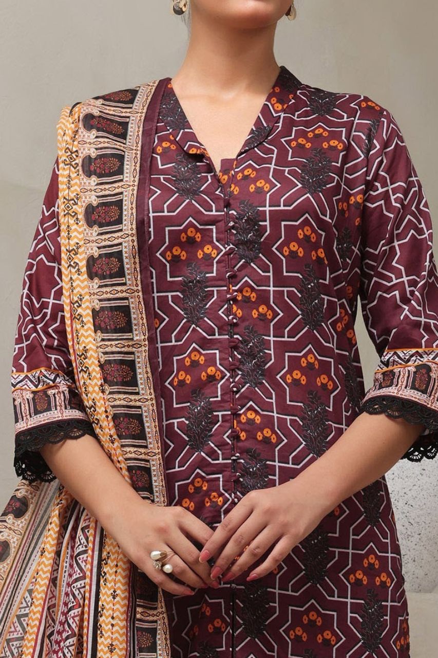Aanchal Digital Printed Lawn 3PC