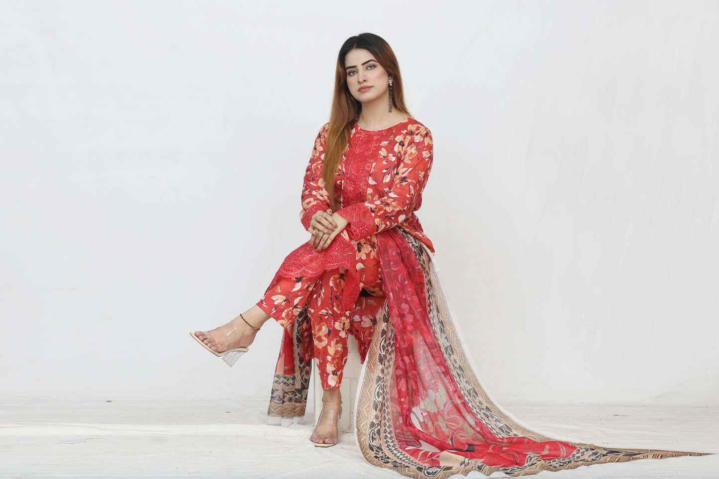 Baroque By Anaya Noor Embroidered 3PC