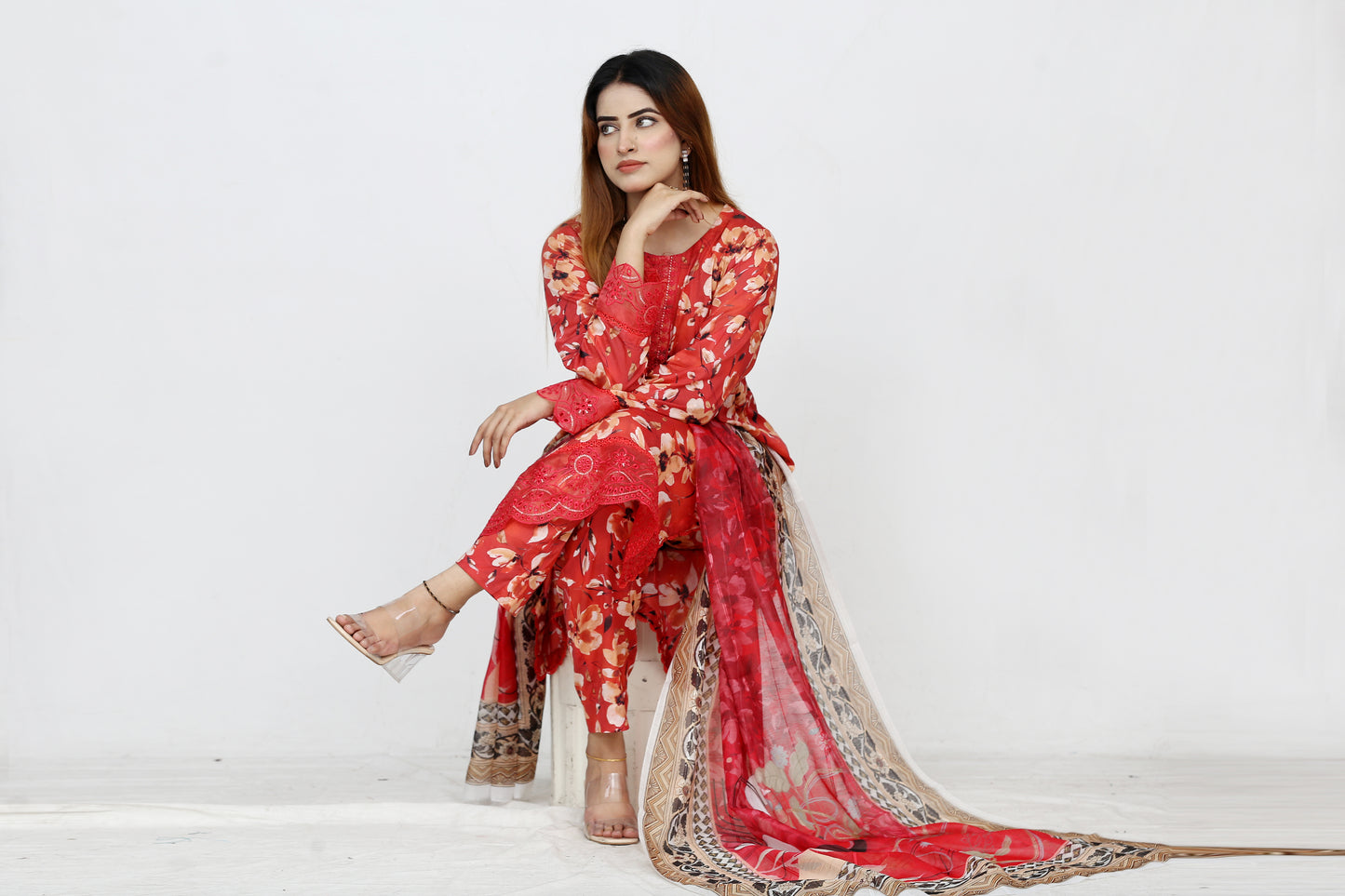 Baroque By Anaya Noor Embroidered 3PC