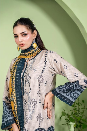 Zesh Coco AirJet Printed Khaddar 3PC