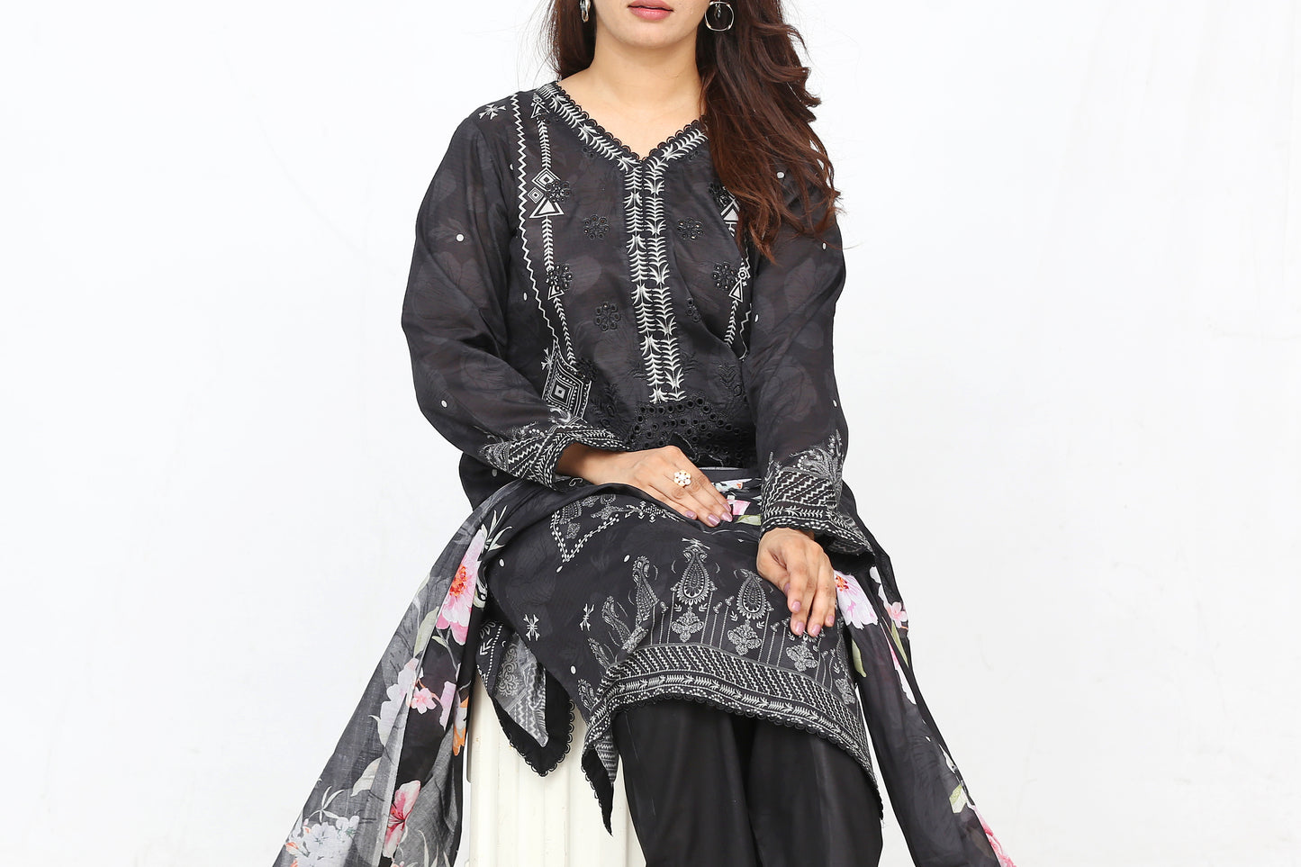 Ronaq By Anaya Noor Embroidered 3PC