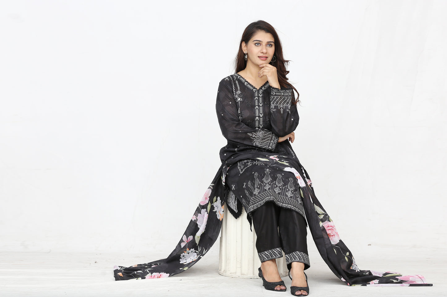 Ronaq By Anaya Noor Embroidered 3PC