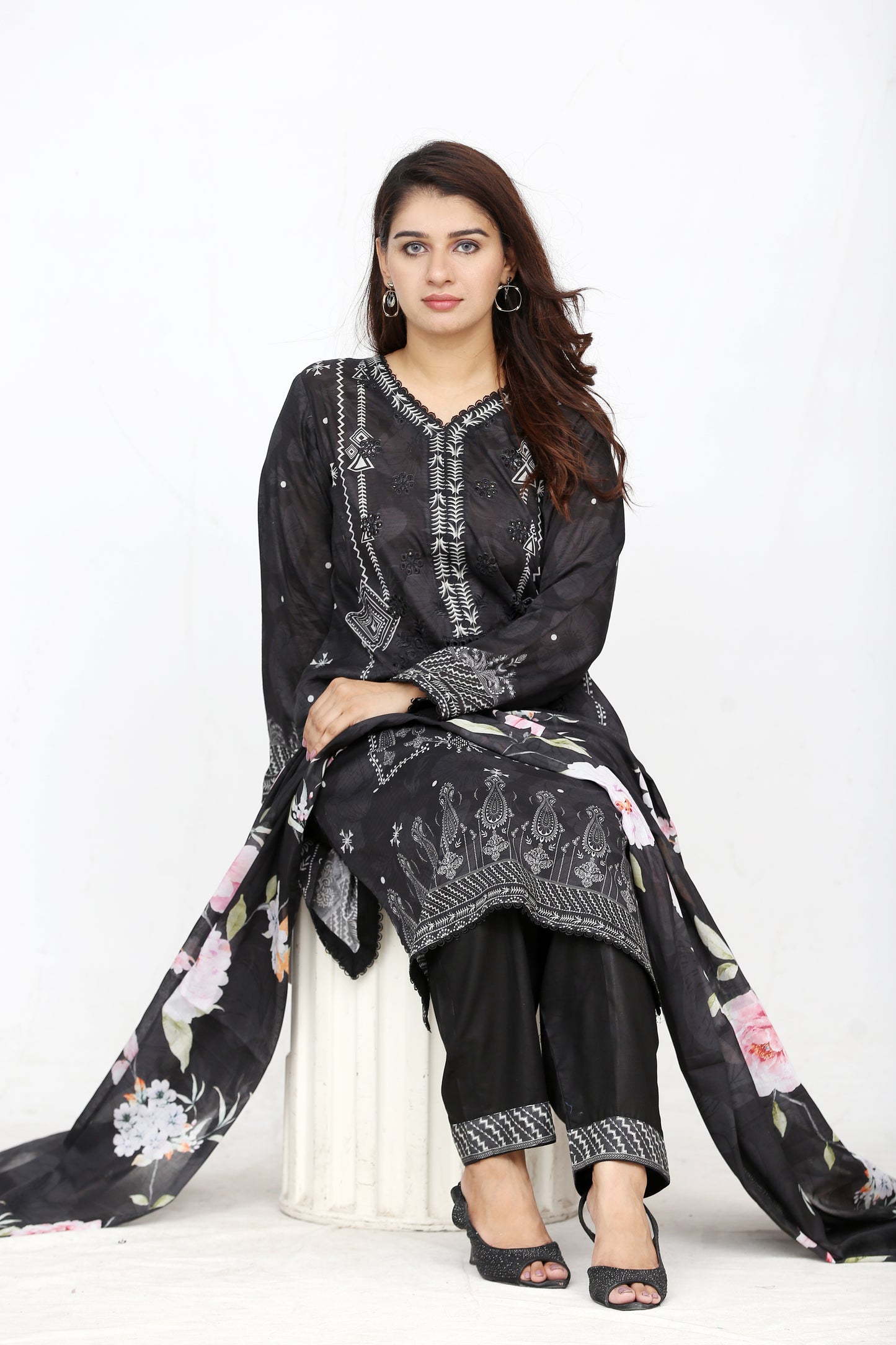 Ronaq By Anaya Noor Embroidered 3PC