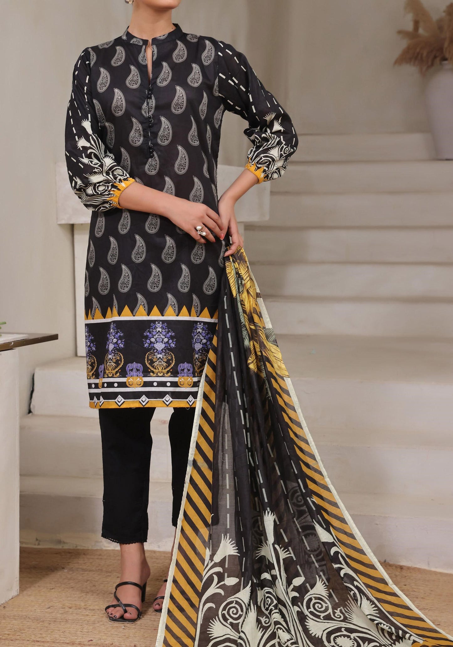 Aanchal Digital Printed Lawn 3PC