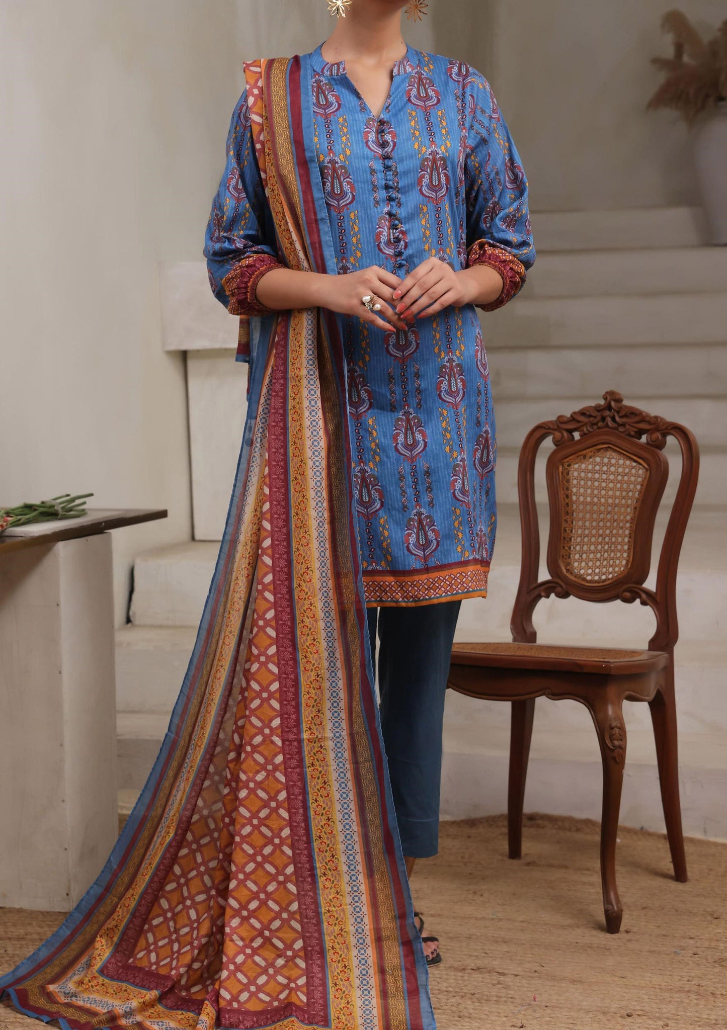 Aanchal Digital Printed Lawn 3PC