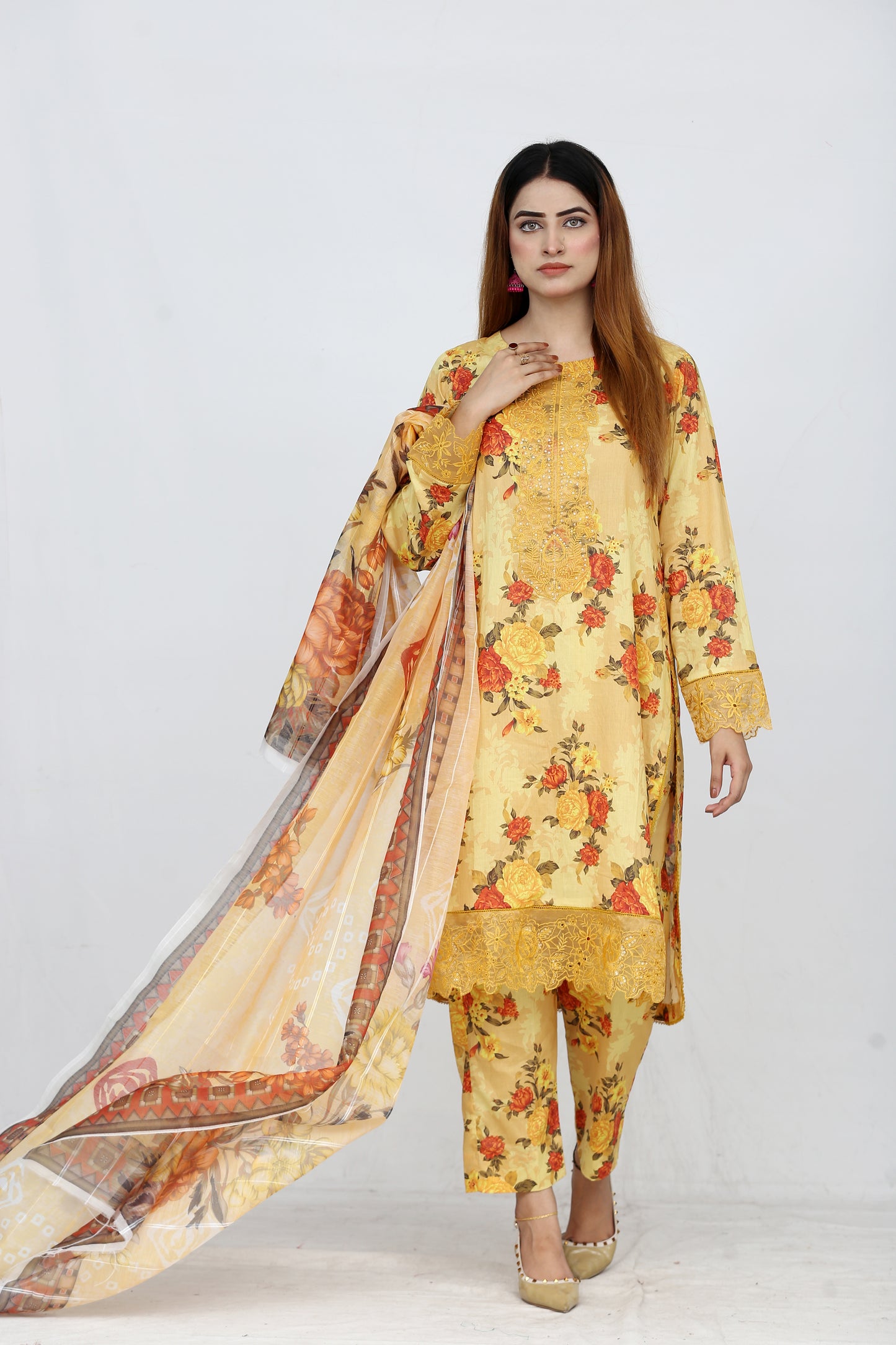 Baroque By Anaya Noor Embroidered 3PC