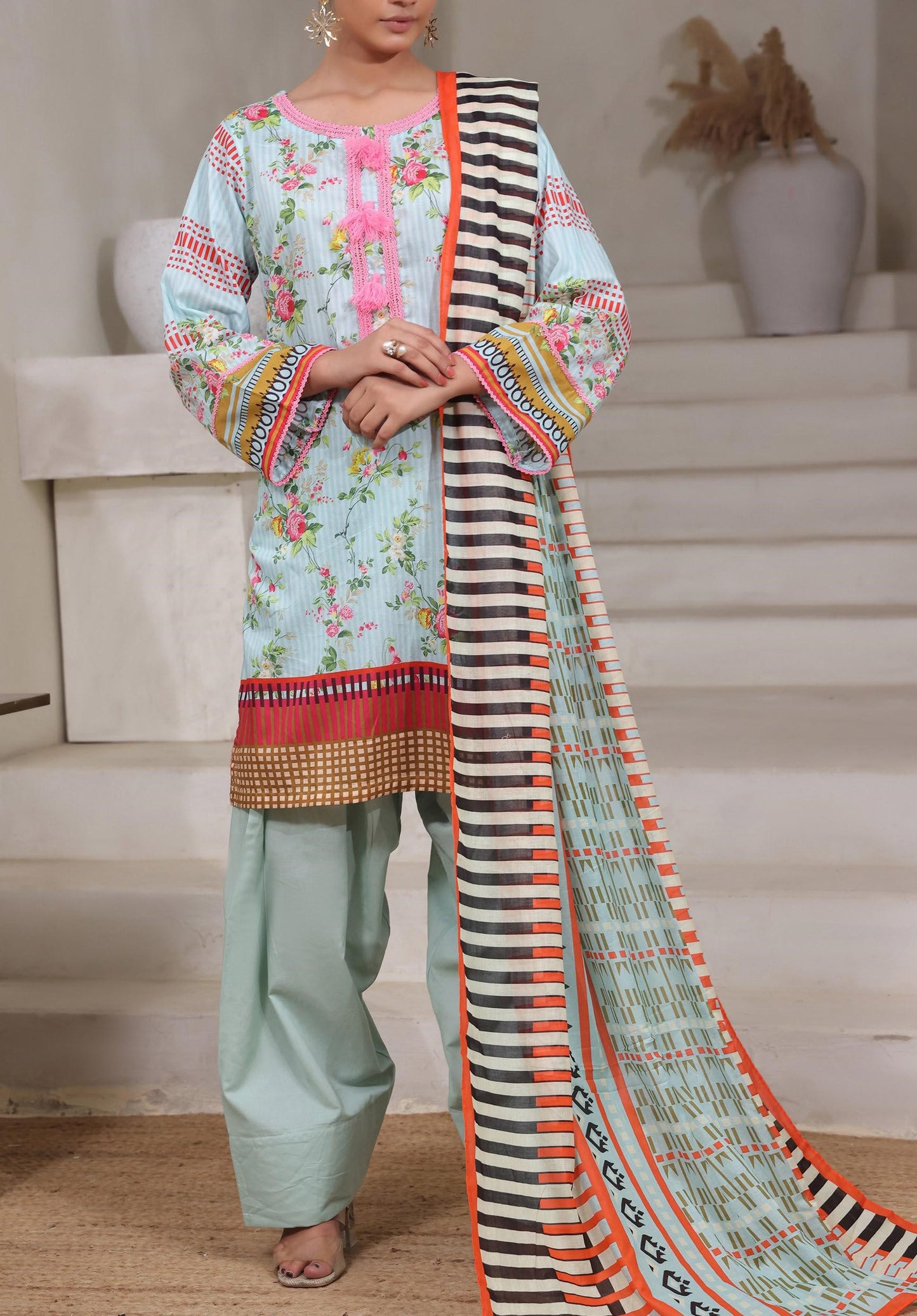 Aanchal Digital Printed Lawn 3PC