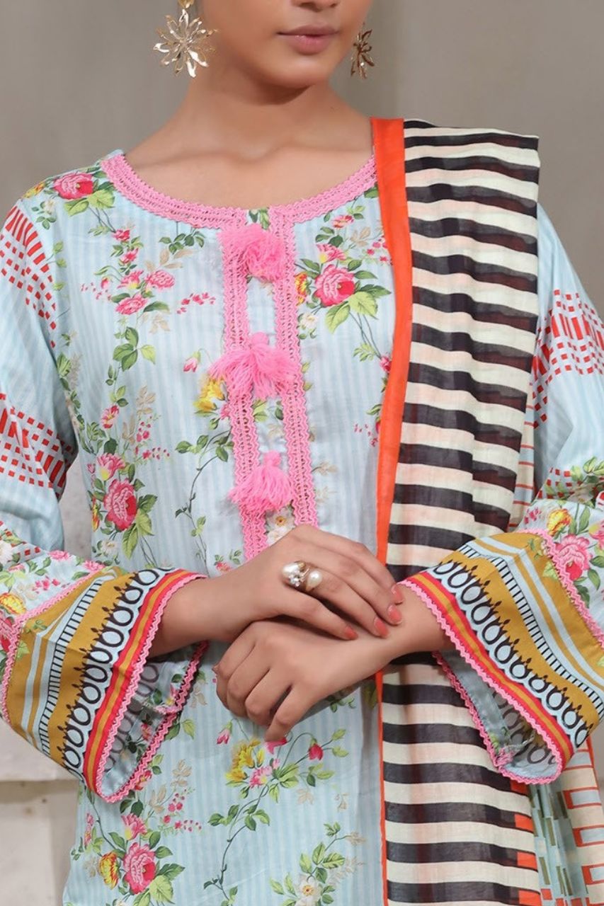 Aanchal Digital Printed Lawn 3PC