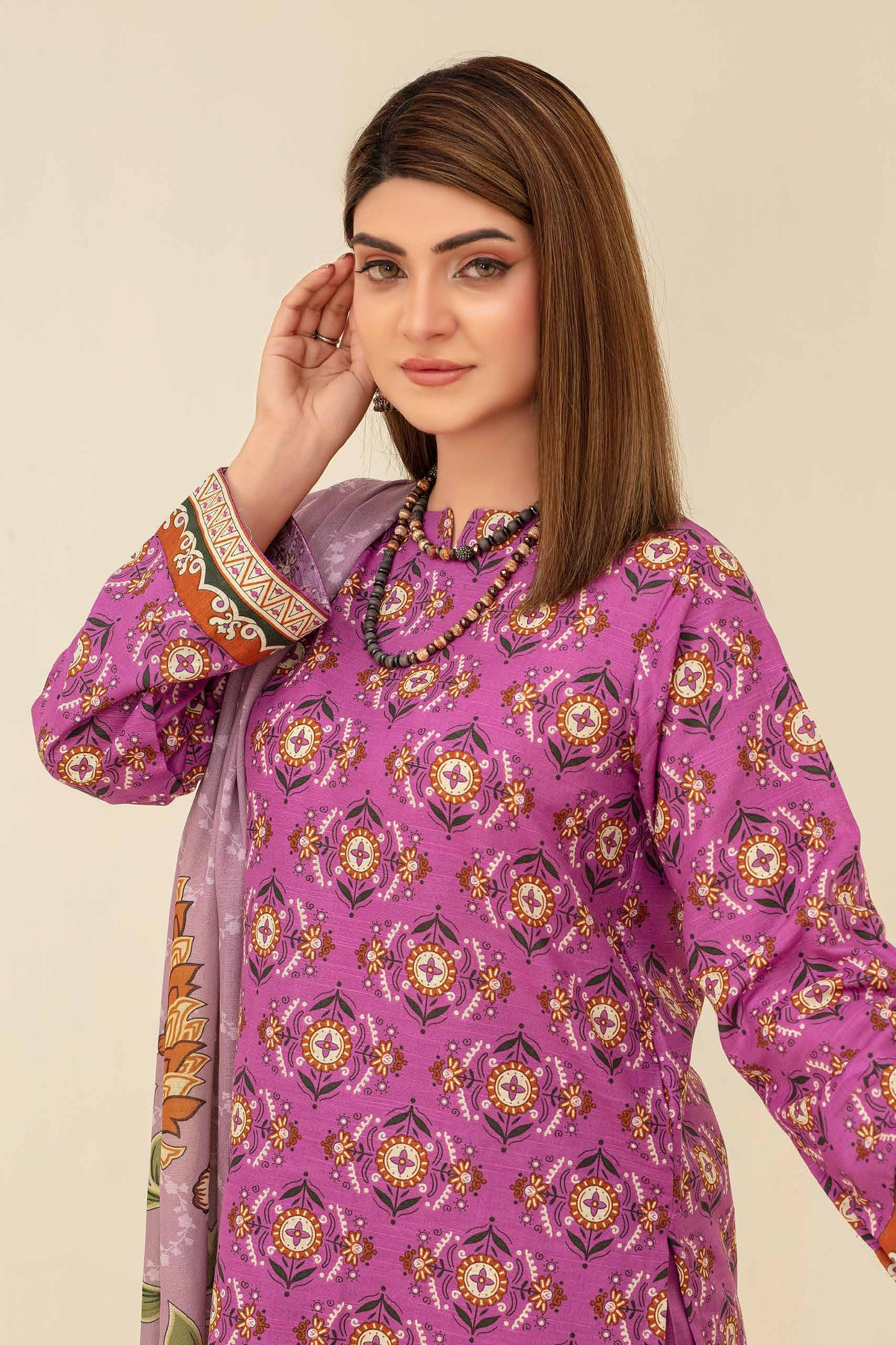 Mehar By Fiza Noor Printed Khaddar 3PC