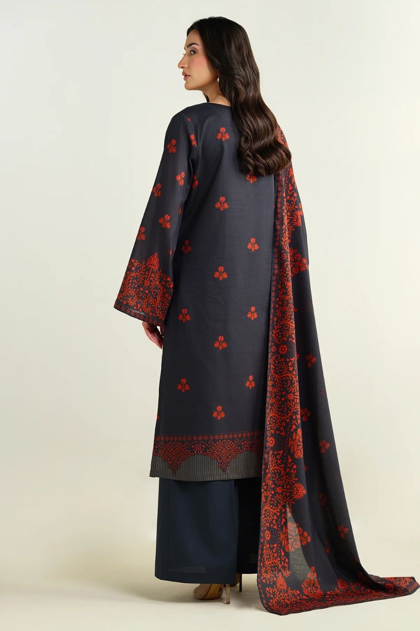 Kayseria Digital Printed Cambric Cotton 3PC