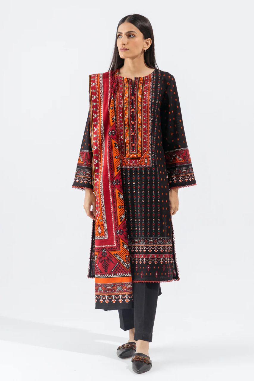 Kayseria Digital Printed Cambric Cotton 3PC