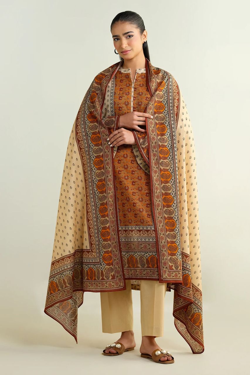 Kayseria Digital Printed Cambric Cotton 3PC
