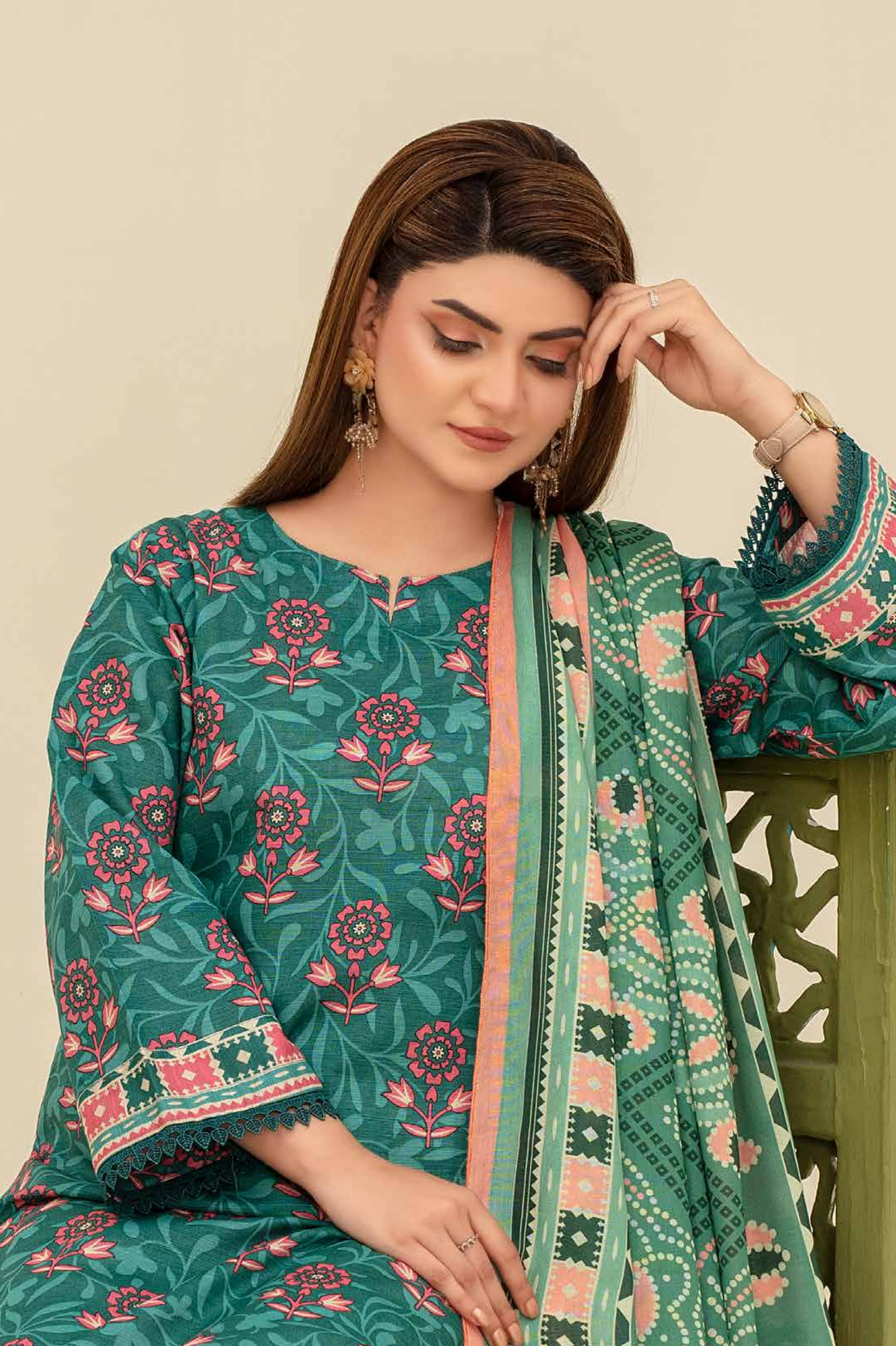 Mehar By Fiza Noor Printed Khaddar 3PC