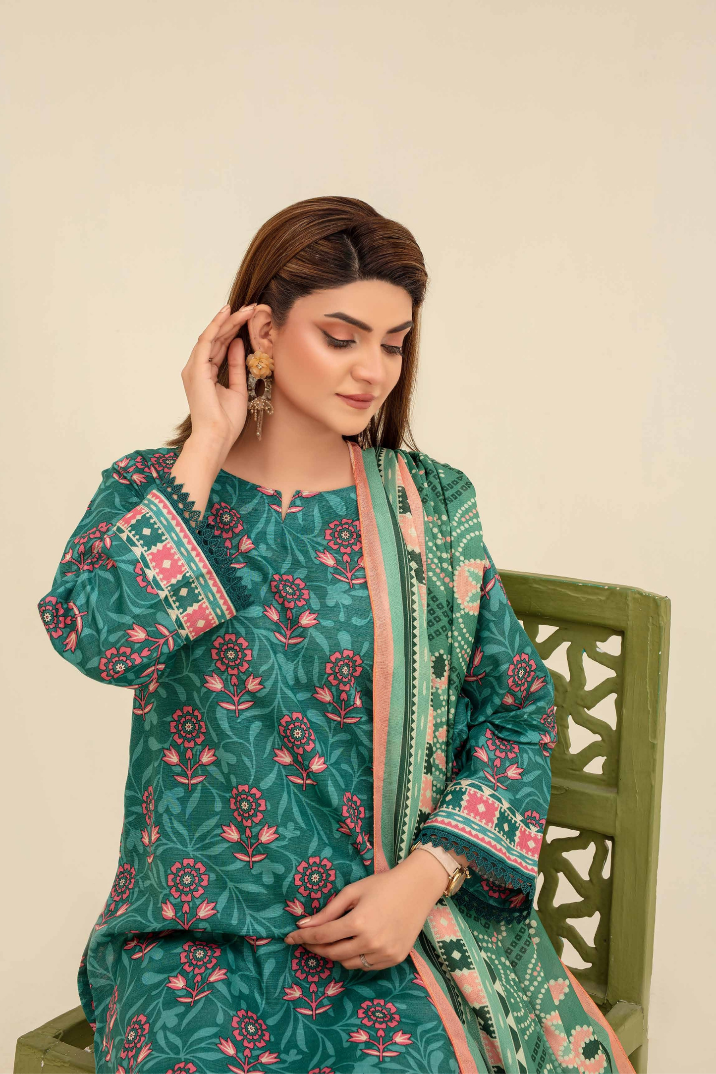 Mehar By Fiza Noor Printed Khaddar 3PC