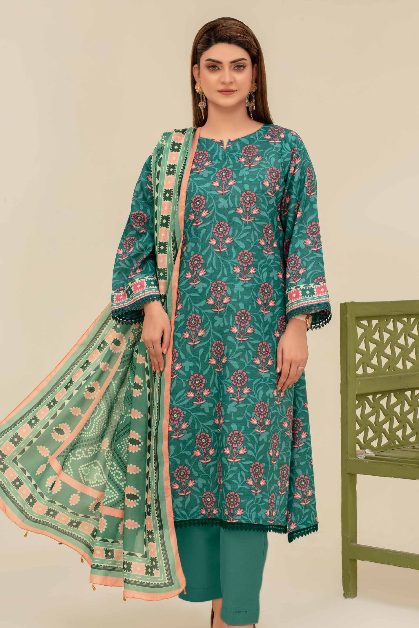 Mehar By Fiza Noor Printed Khaddar 3PC