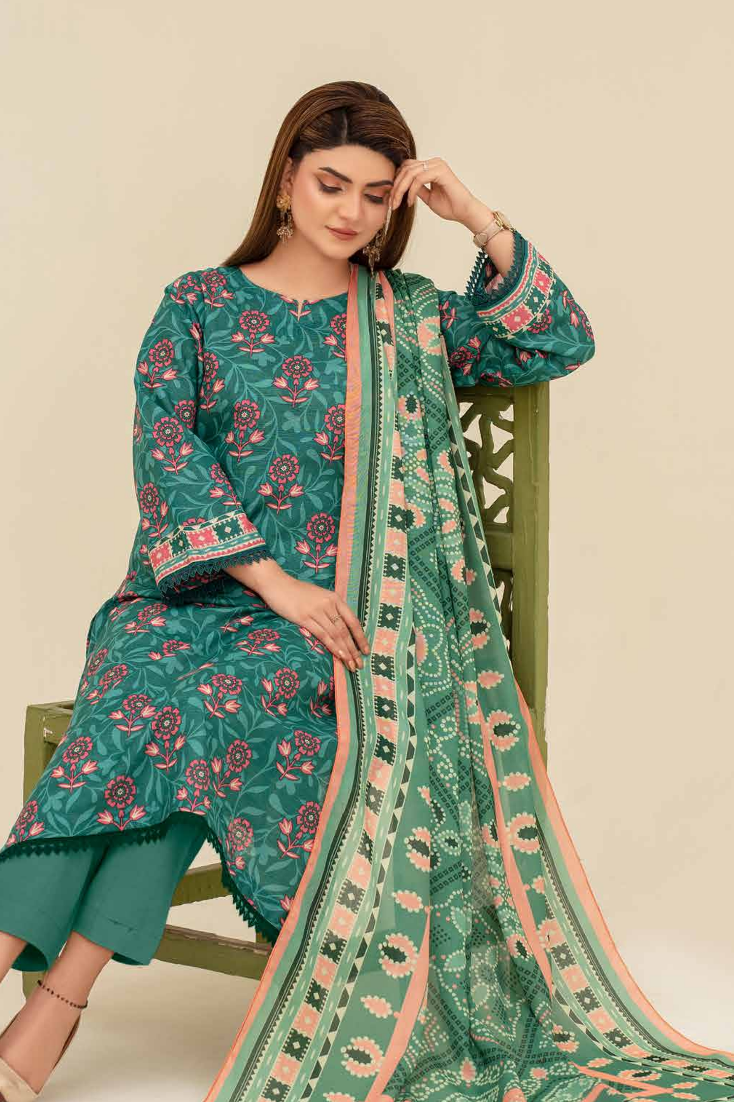 Mehar By Fiza Noor Printed Khaddar 3PC