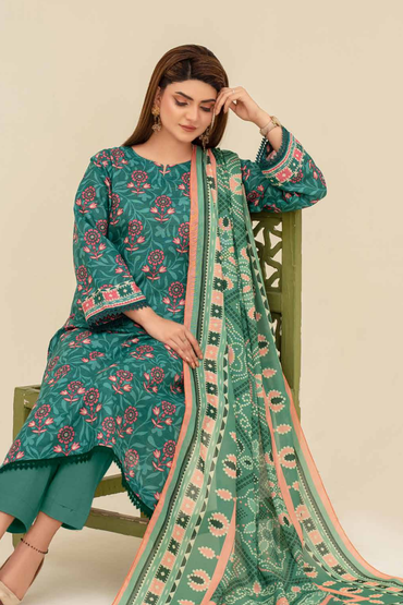 Mehar By Fiza Noor Printed Khaddar 3PC