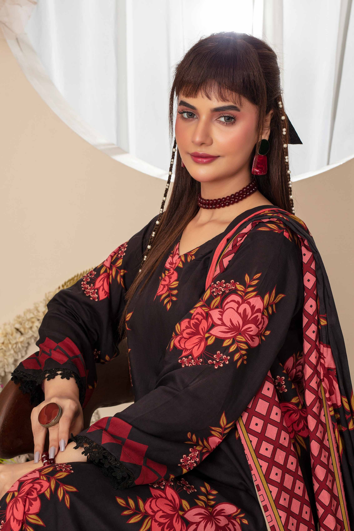 Feroza Digital Printed Linen 3PC