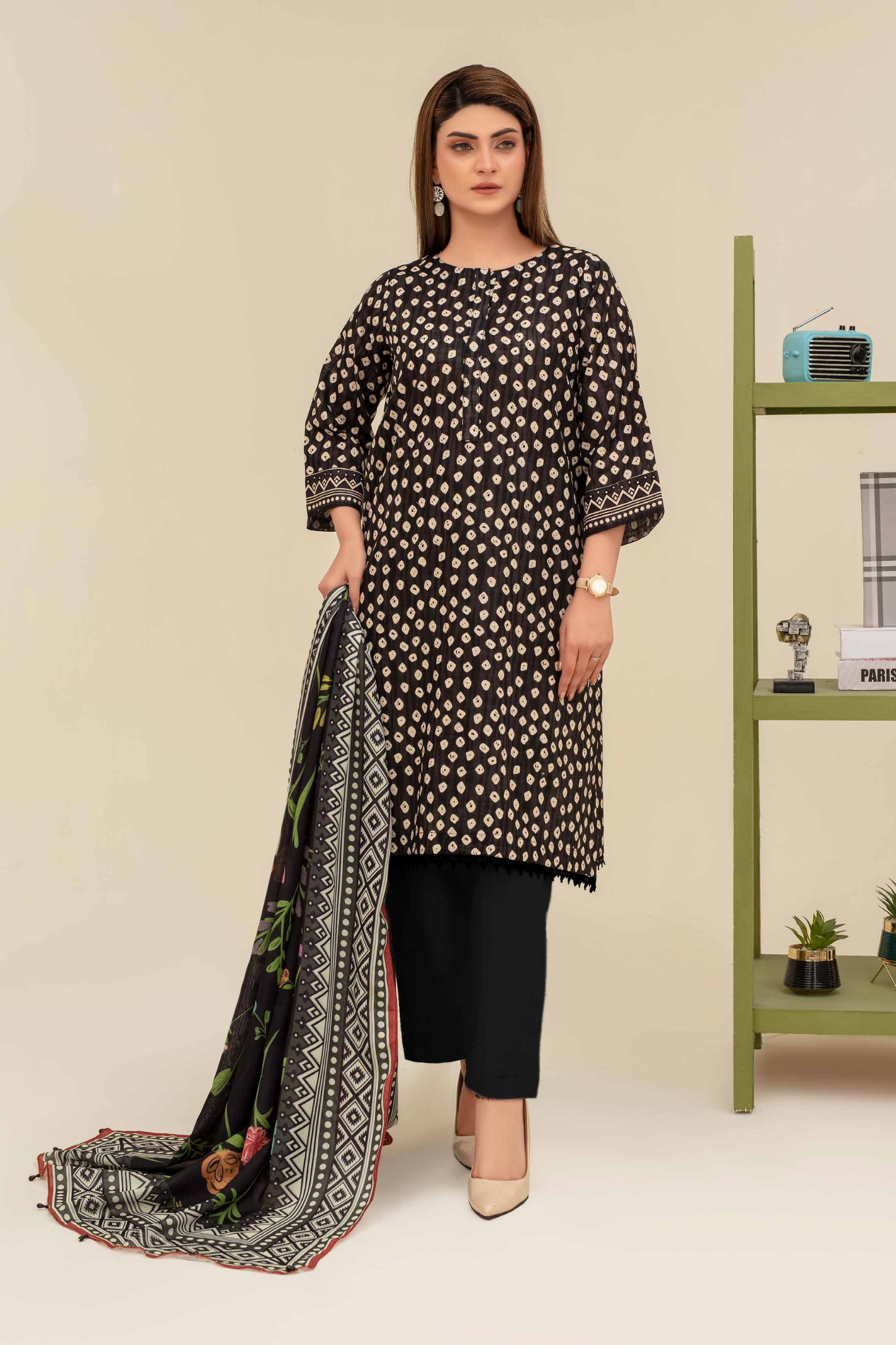 Mehar By Fiza Noor Printed Khaddar 3PC