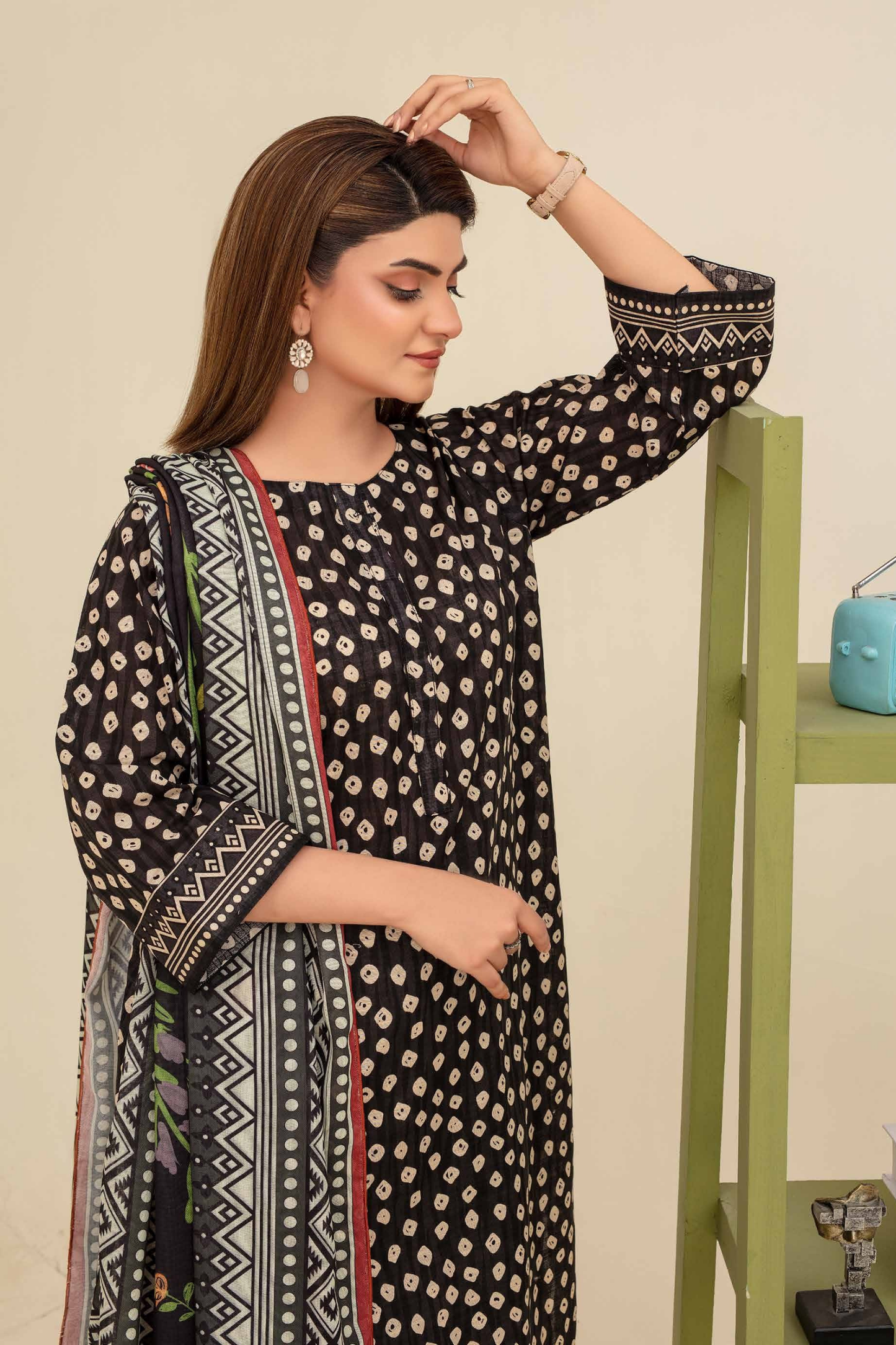 Mehar By Fiza Noor Printed Khaddar 3PC