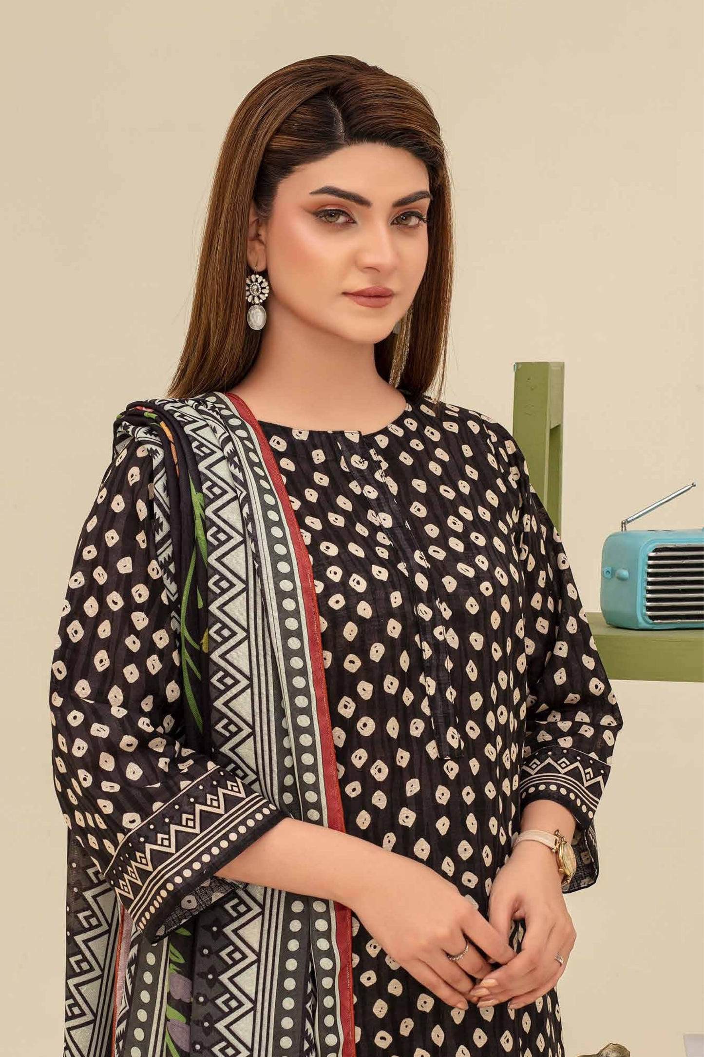 Mehar By Fiza Noor Printed Khaddar 3PC
