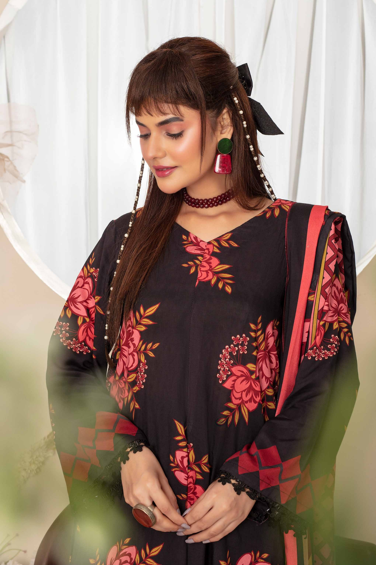 Feroza Digital Printed Linen 3PC