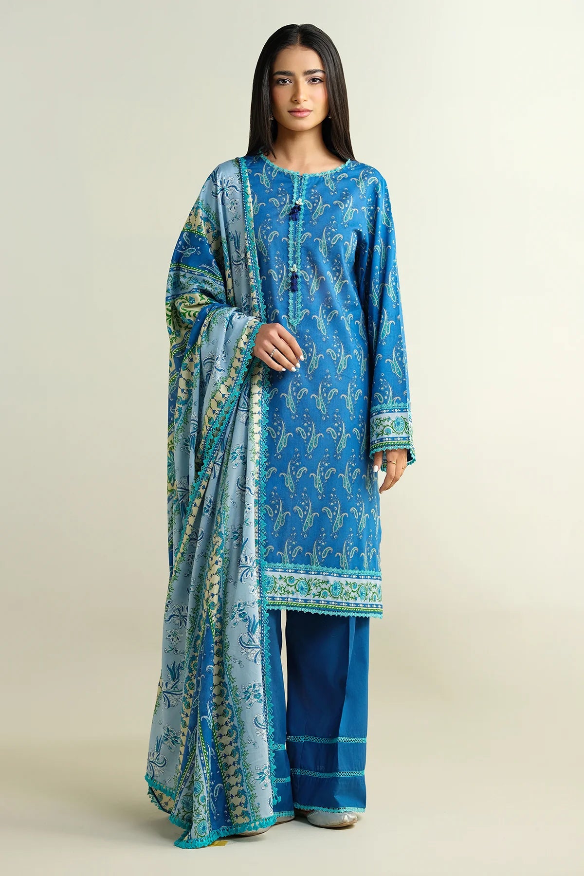 Kayseria Digital Printed Cambric Cotton 3PC