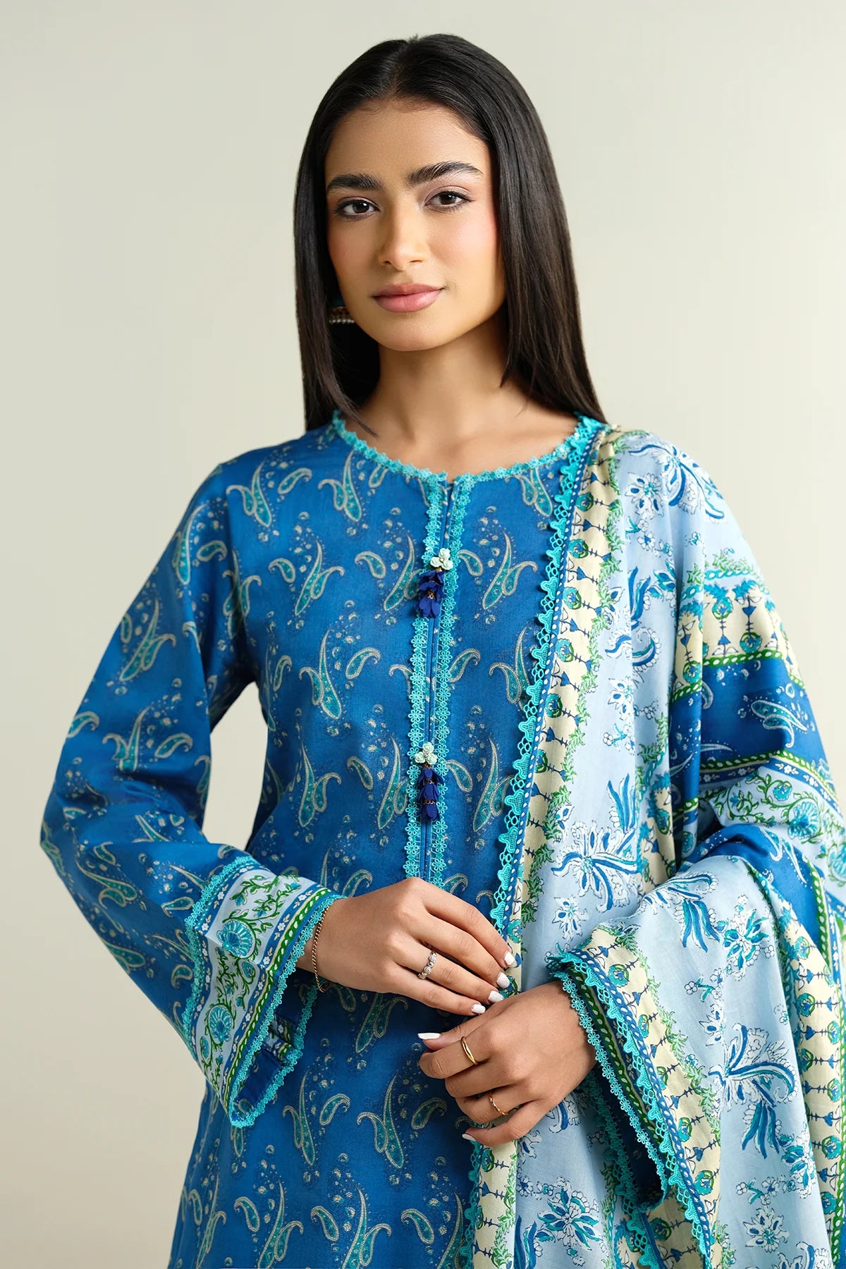 Kayseria Digital Printed Cambric Cotton 3PC